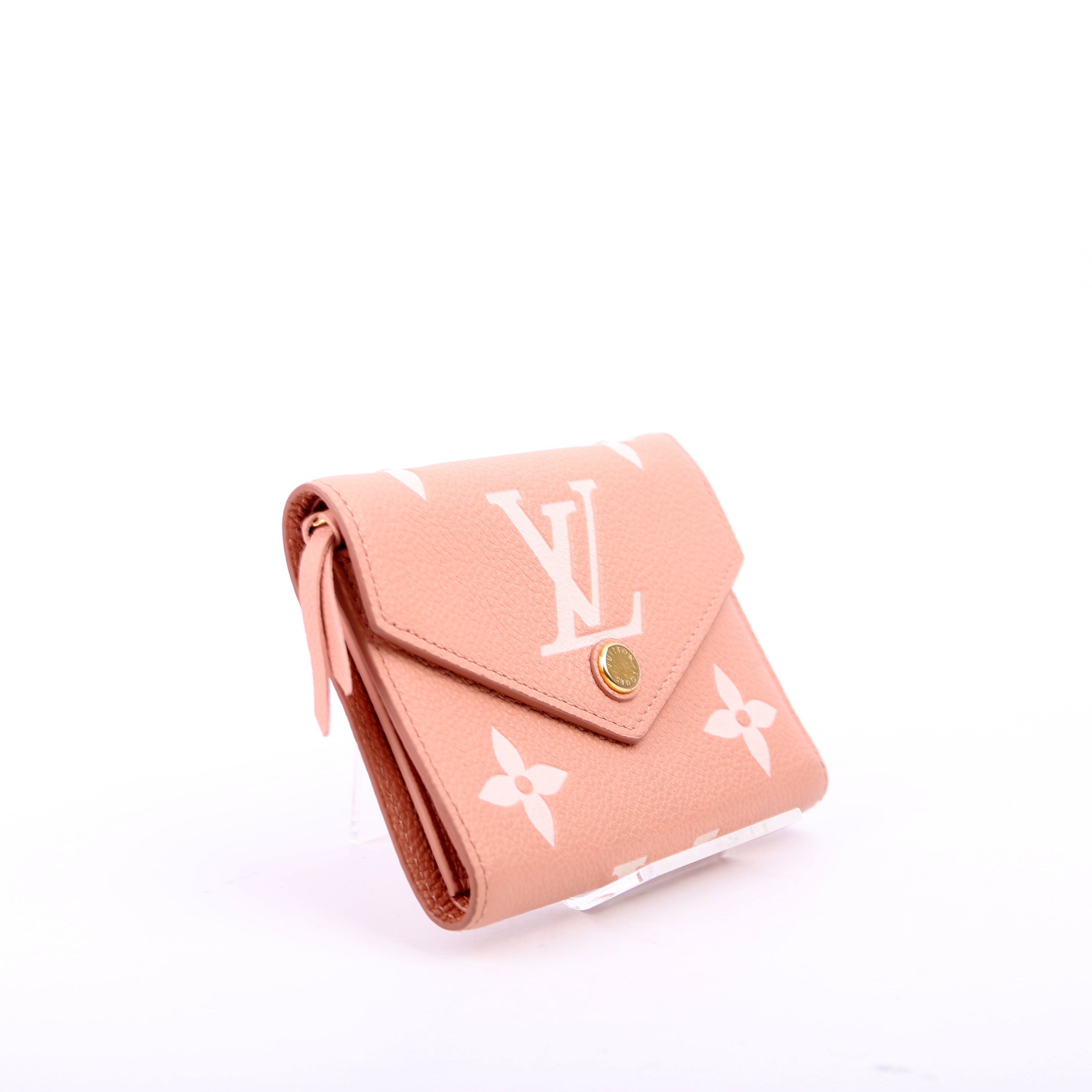 Louis Vuitton Victorine Wallet Bicolor Empreinte Pink
