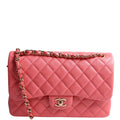 Chanel Classic Flap Jumbo Caviar 25-28M Pink