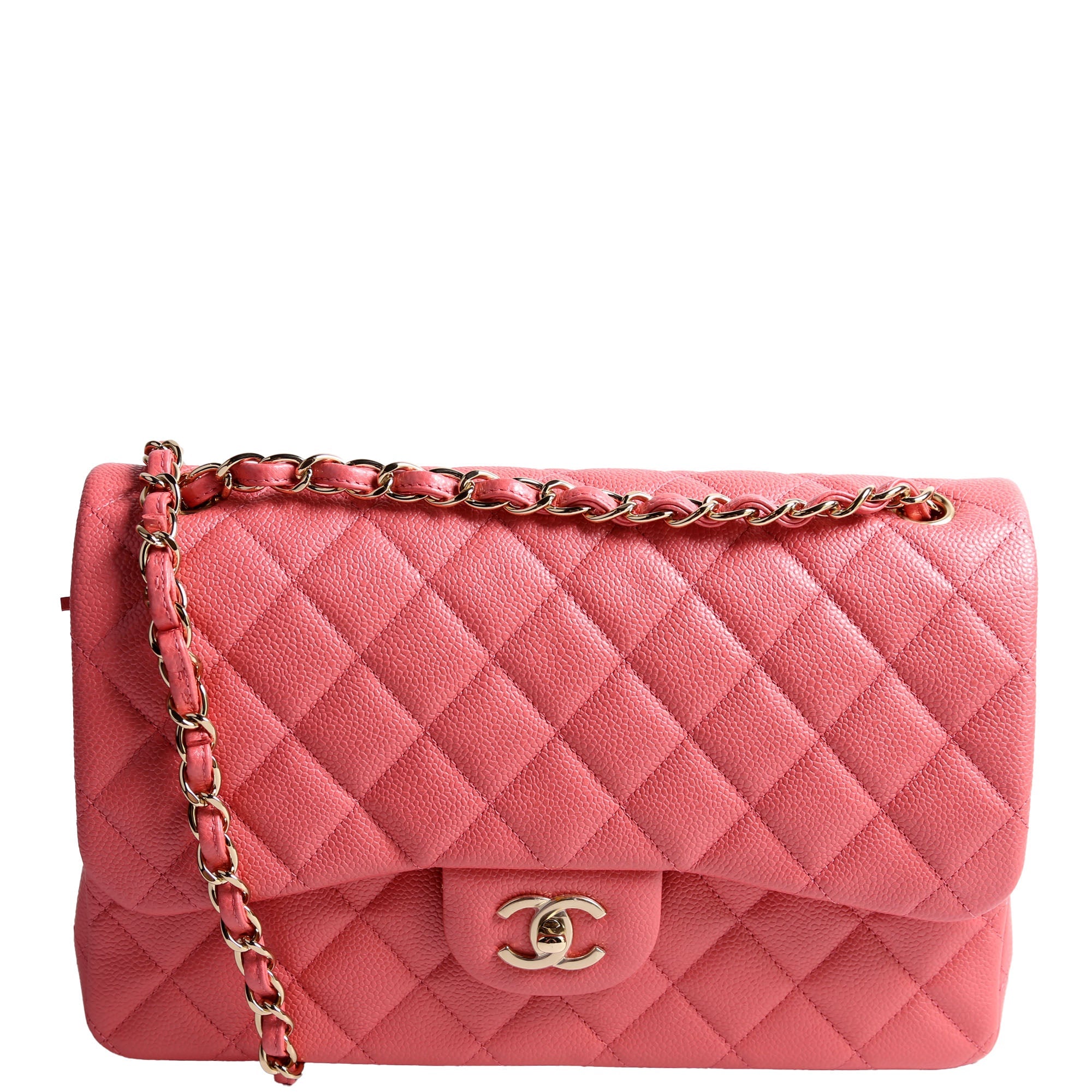 Chanel Classic Flap Jumbo Caviar 25-28M Pink