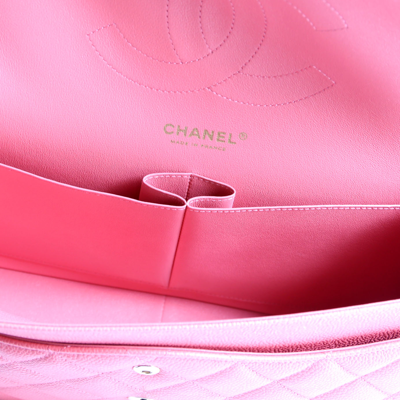 Chanel Classic Flap Jumbo Caviar 25-28M Pink