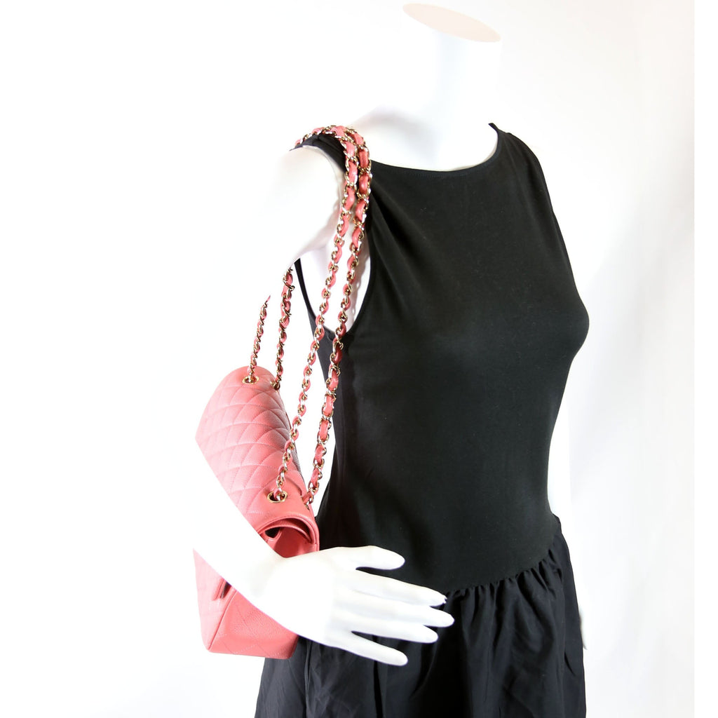 Chanel Classic Flap Jumbo Caviar 25-28M Pink