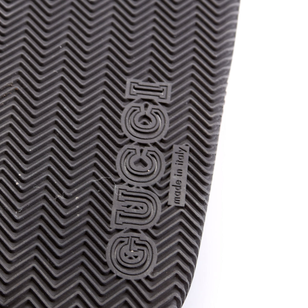 Gucci Interlocking G Web Stripe Slides Size 36 Black