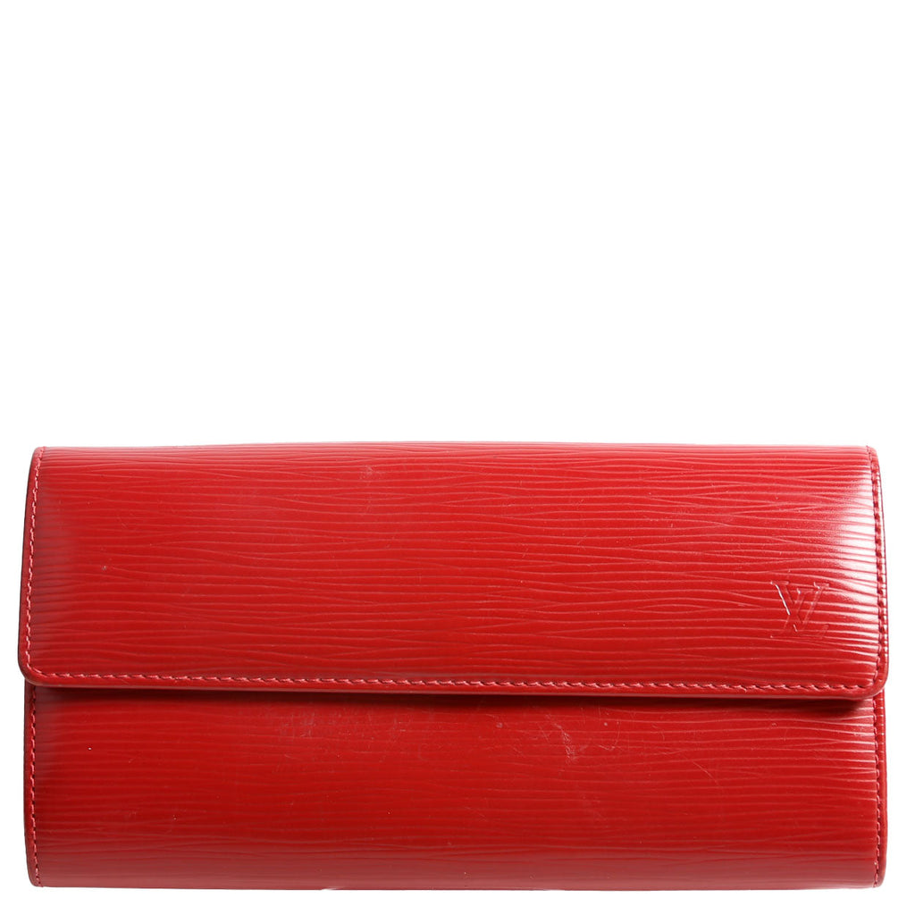 Louis Vuitton Sarah Wallet Epi Red