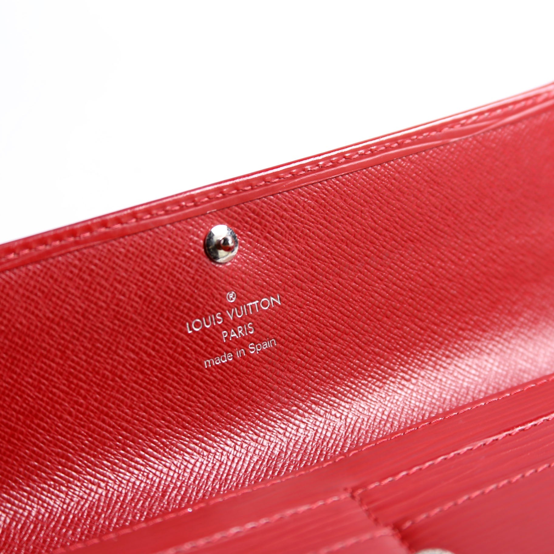 Louis Vuitton Sarah Wallet Epi Red