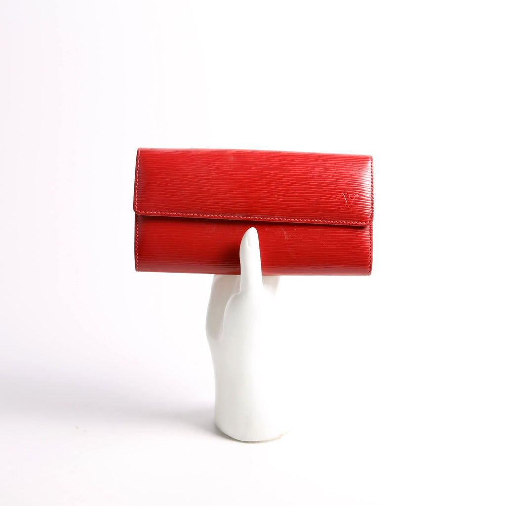 Louis Vuitton Sarah Wallet Epi Red