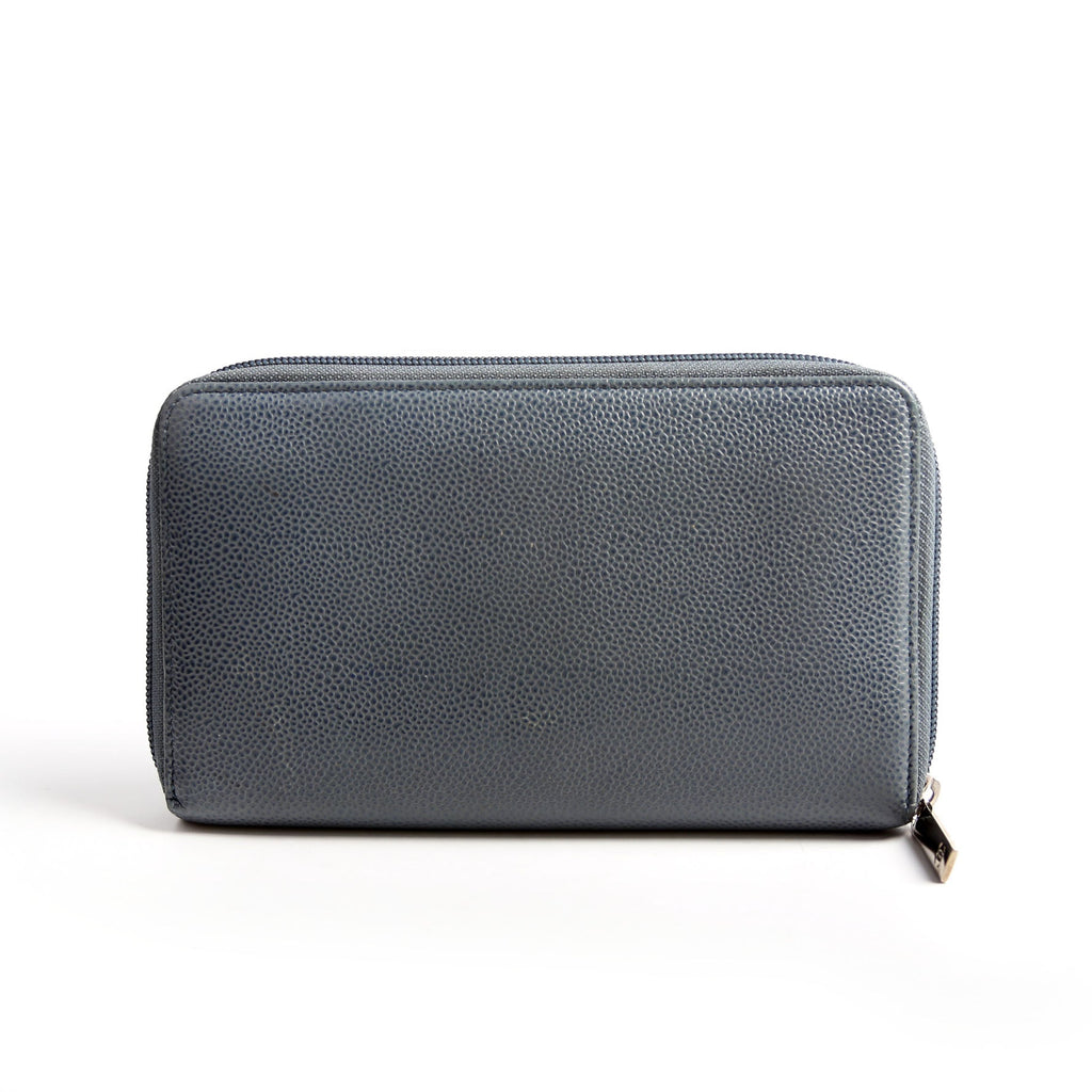 Chanel Timeless CC Zip Around Organizer Wallet 17M Slate