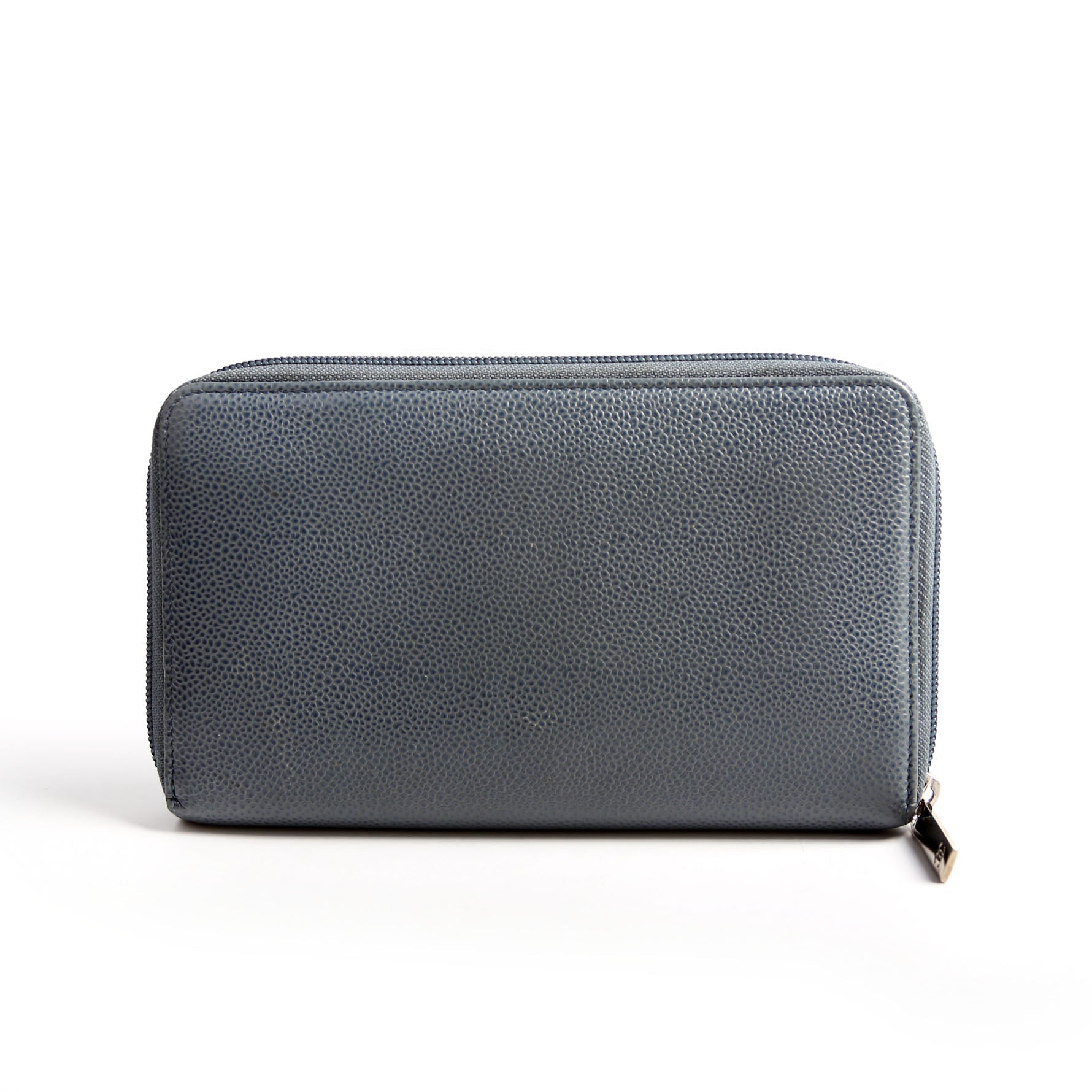 Chanel Timeless CC Zip Around Organizer Wallet 17M Slate