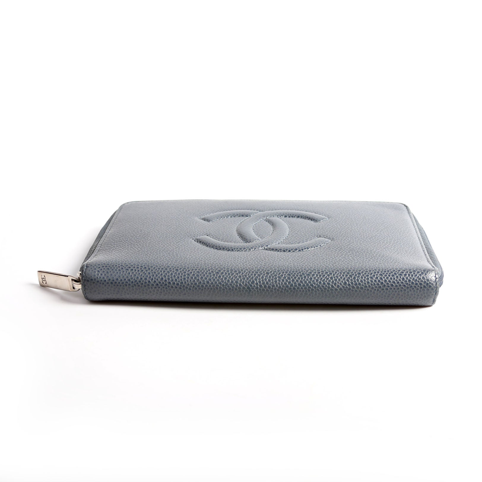 Chanel Timeless CC Zip Around Organizer Wallet 17M Slate