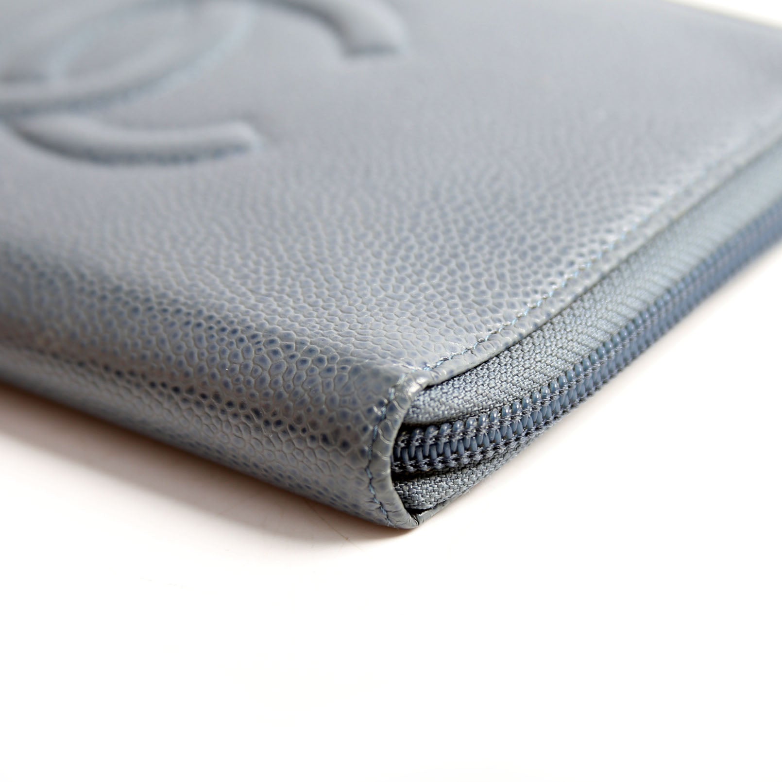 Chanel Timeless CC Zip Around Organizer Wallet 17M Slate