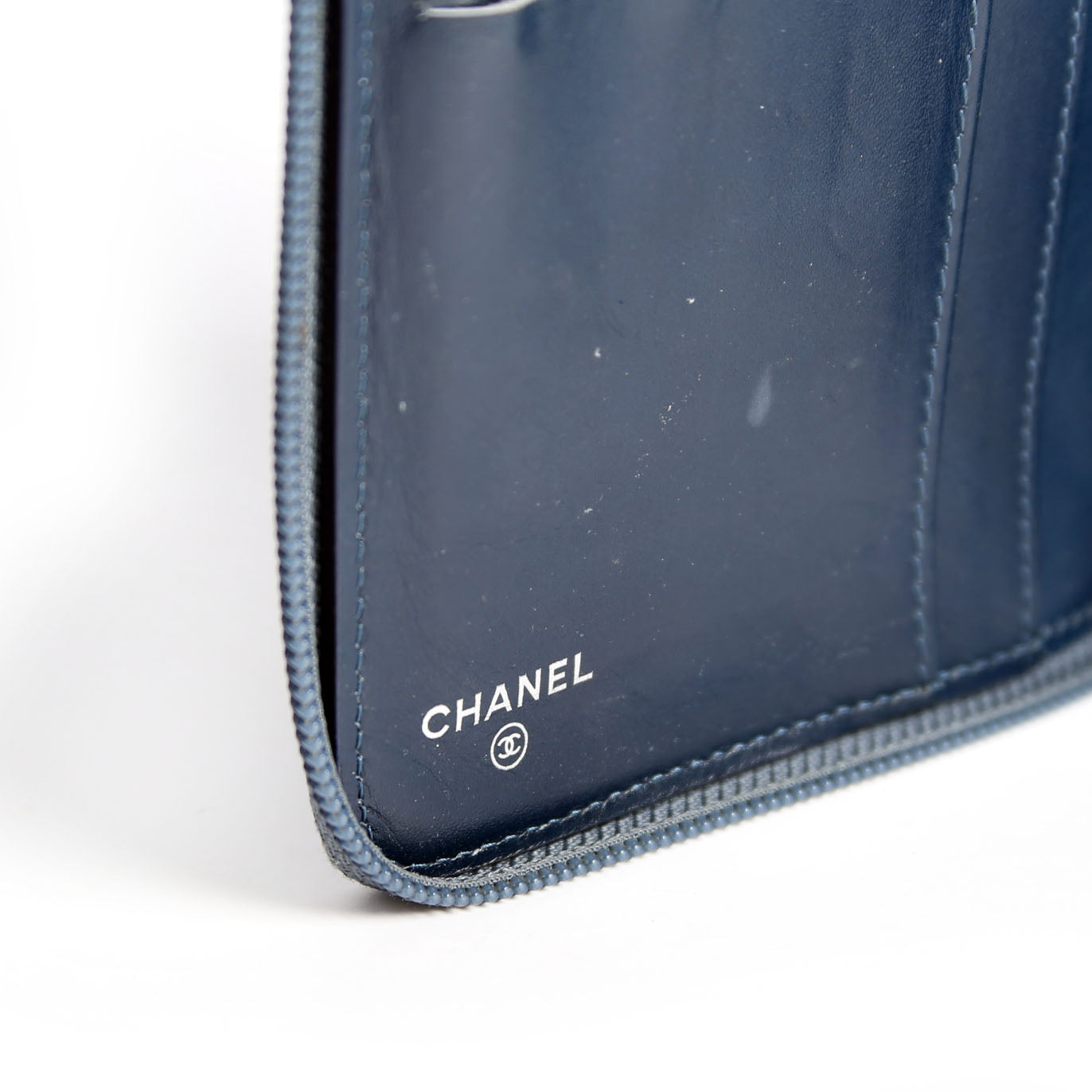 Chanel Timeless CC Zip Around Organizer Wallet 17M Slate