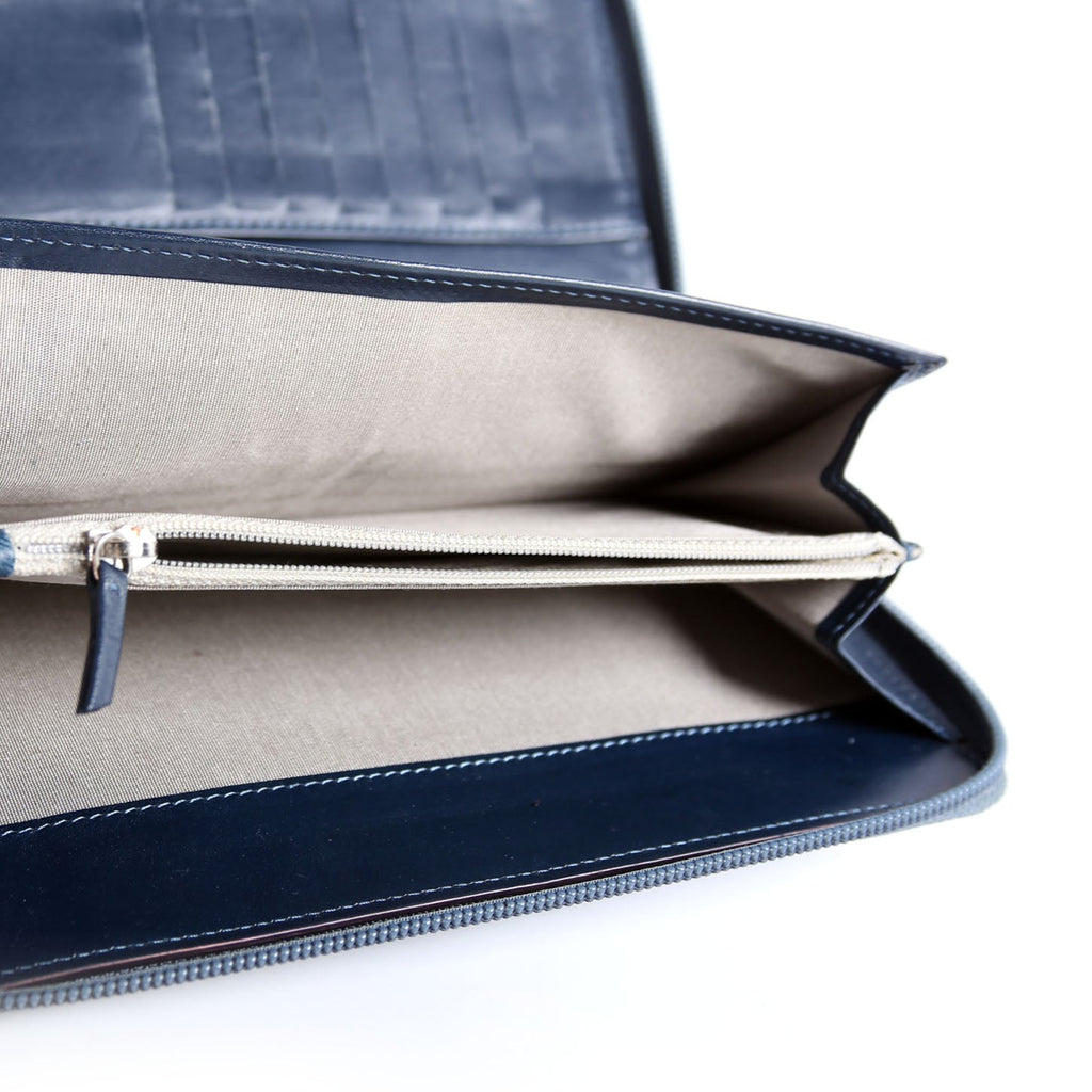 Chanel Timeless CC Zip Around Organizer Wallet 17M Slate