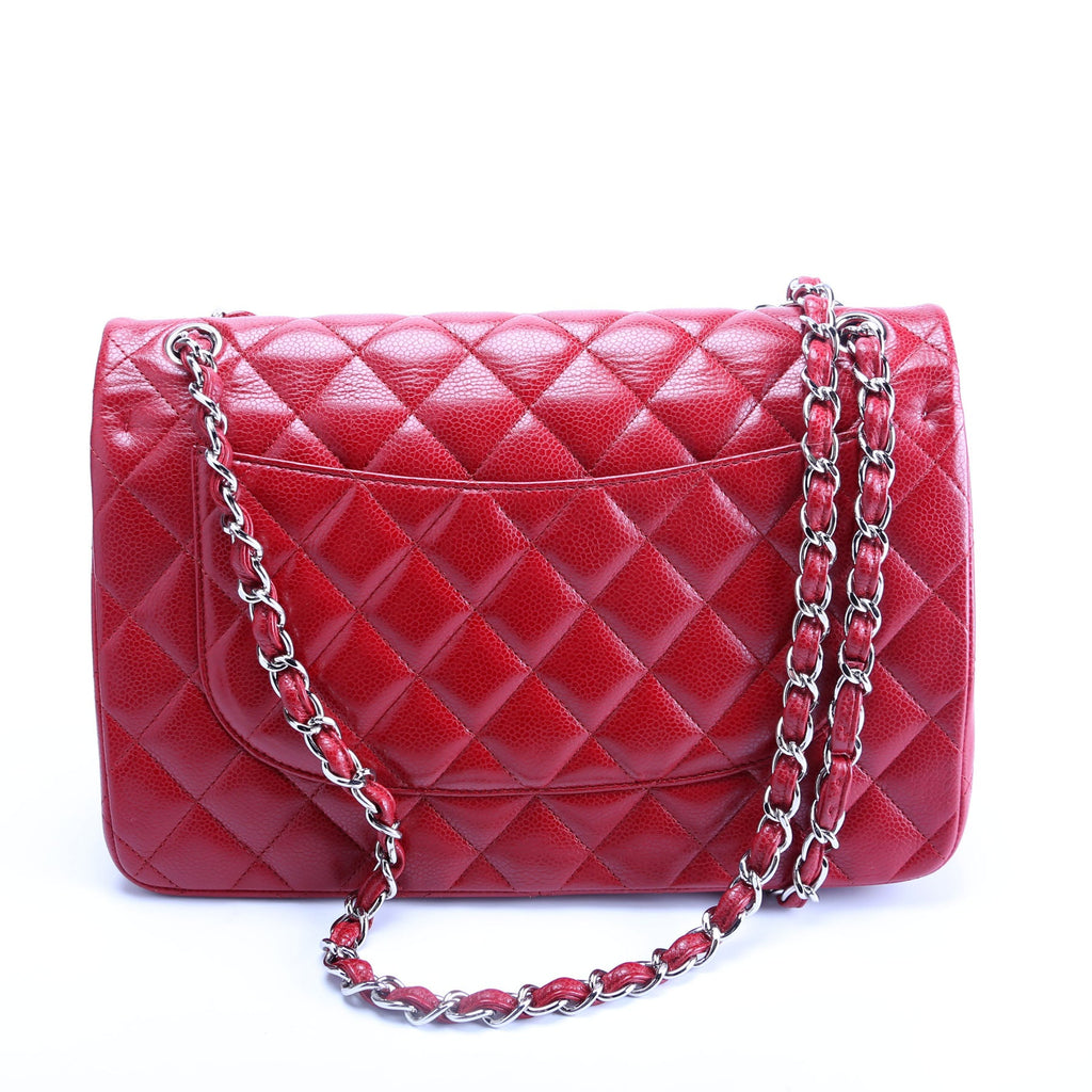 Chanel Classic Flap Jumbo Caviar 16M Red