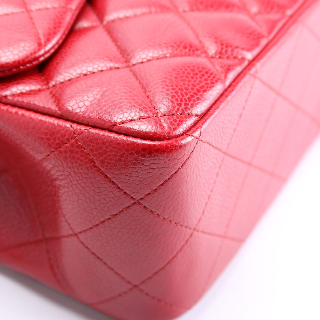 Chanel Classic Flap Jumbo Caviar 16M Red