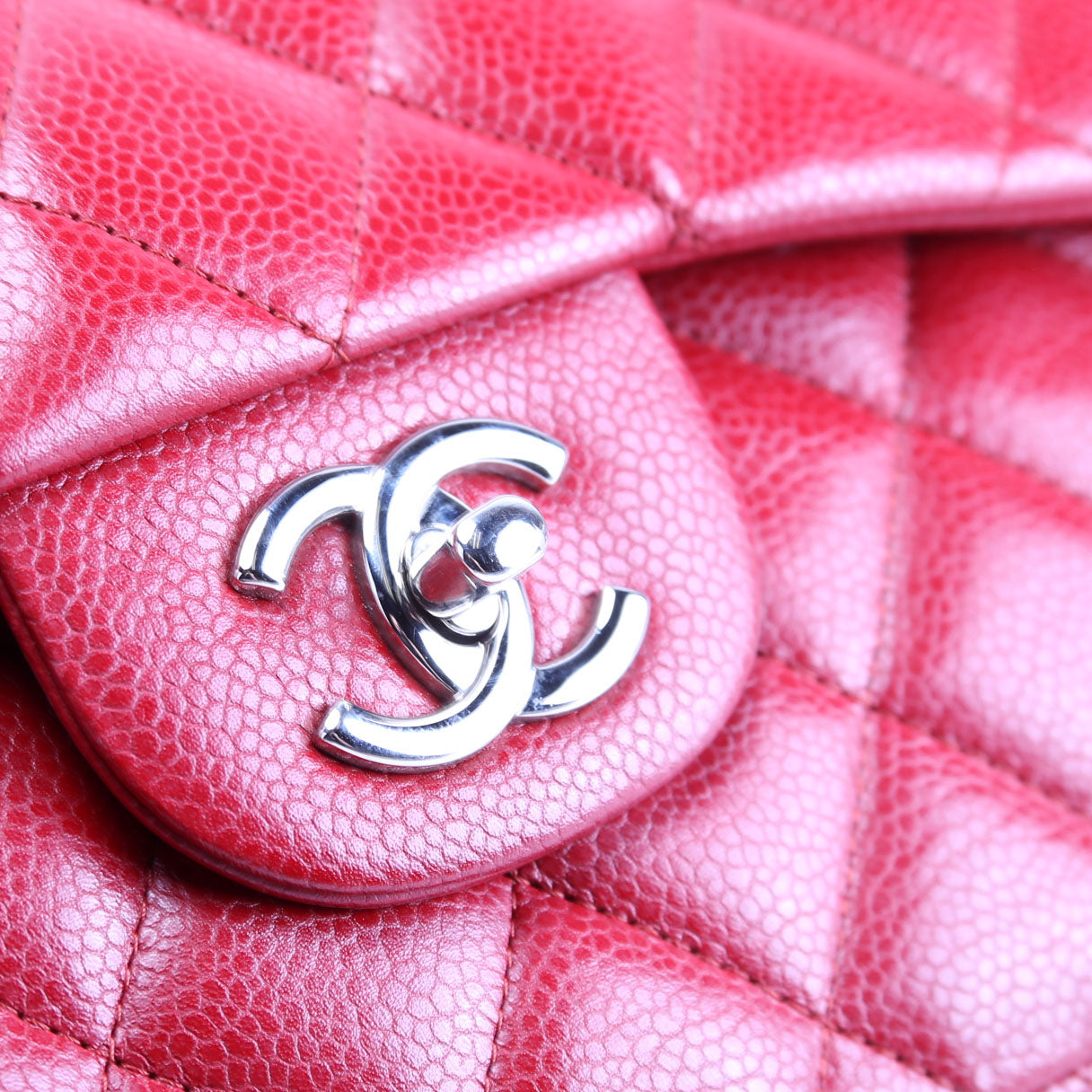 Chanel Classic Flap Jumbo Caviar 16M Red