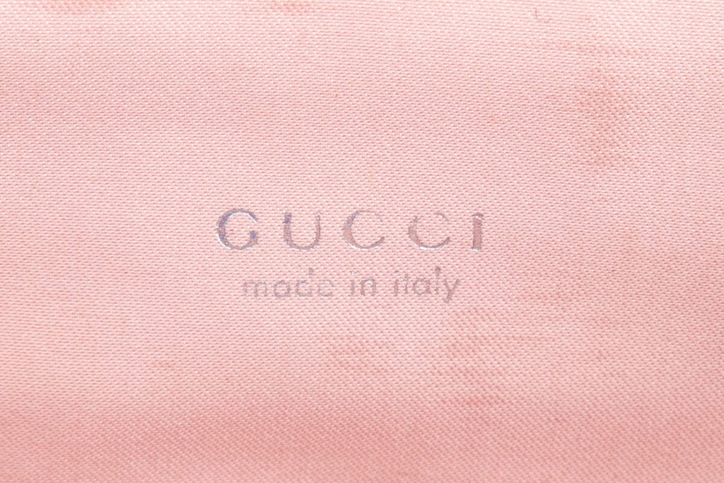 Gucci Vintage Pink Satin and Rhinestone Clutch