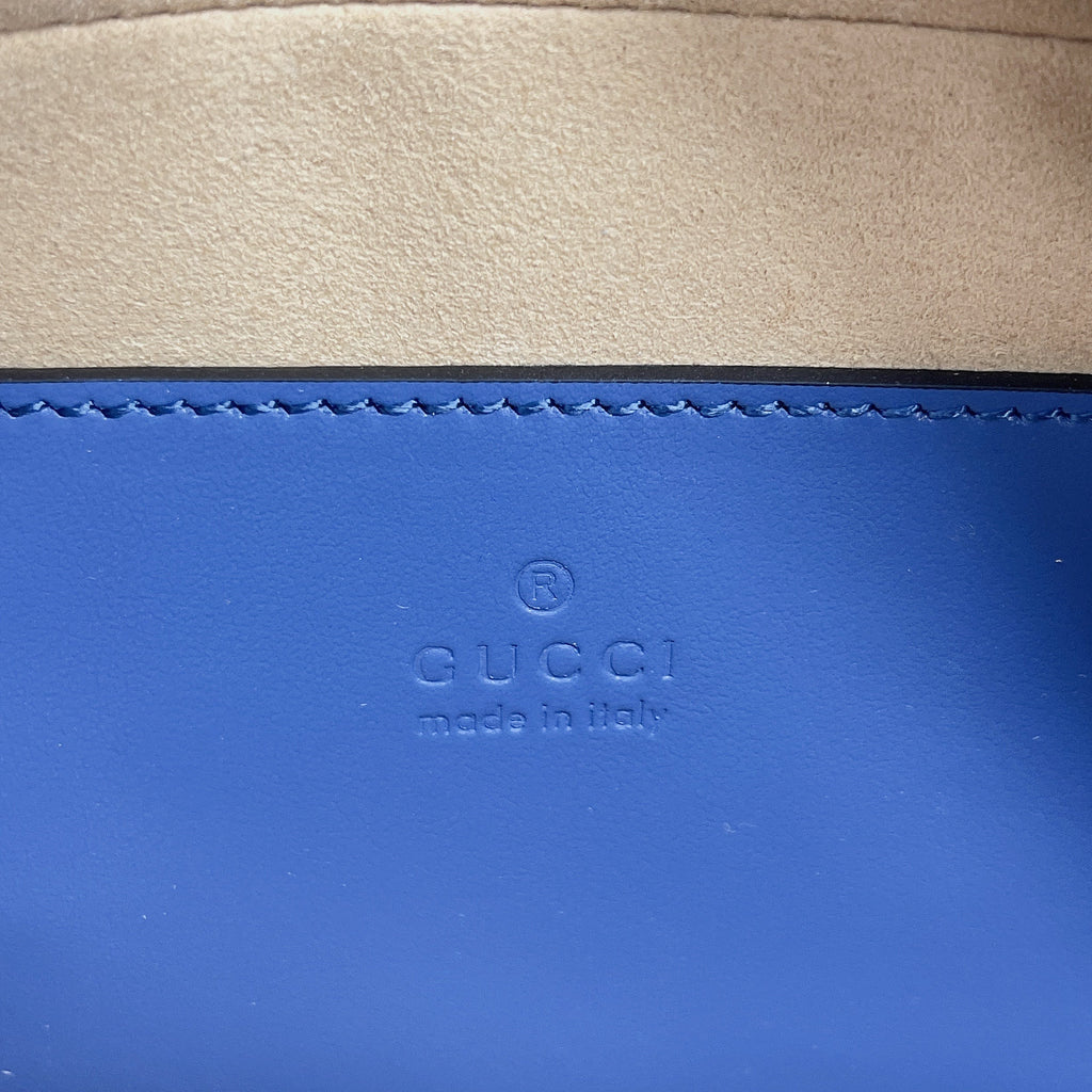 Gucci Marmont Matelasse Shoulder Bag Blue For Women, Women’s Bags 9.5in/24cm Gucci 634936 UM8BF 4340