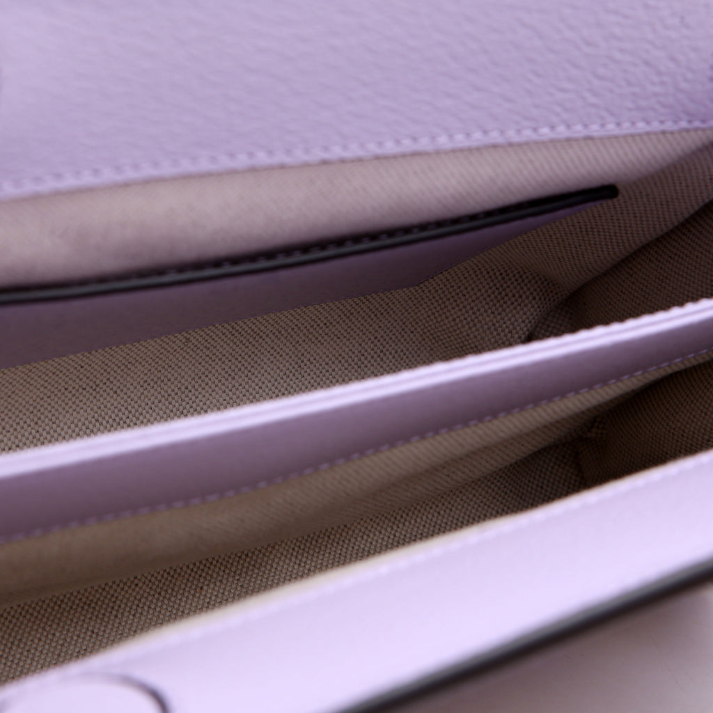 Gucci 503877 Ophidia Jumbo GG Canvas Small Shoulder Bag Purple