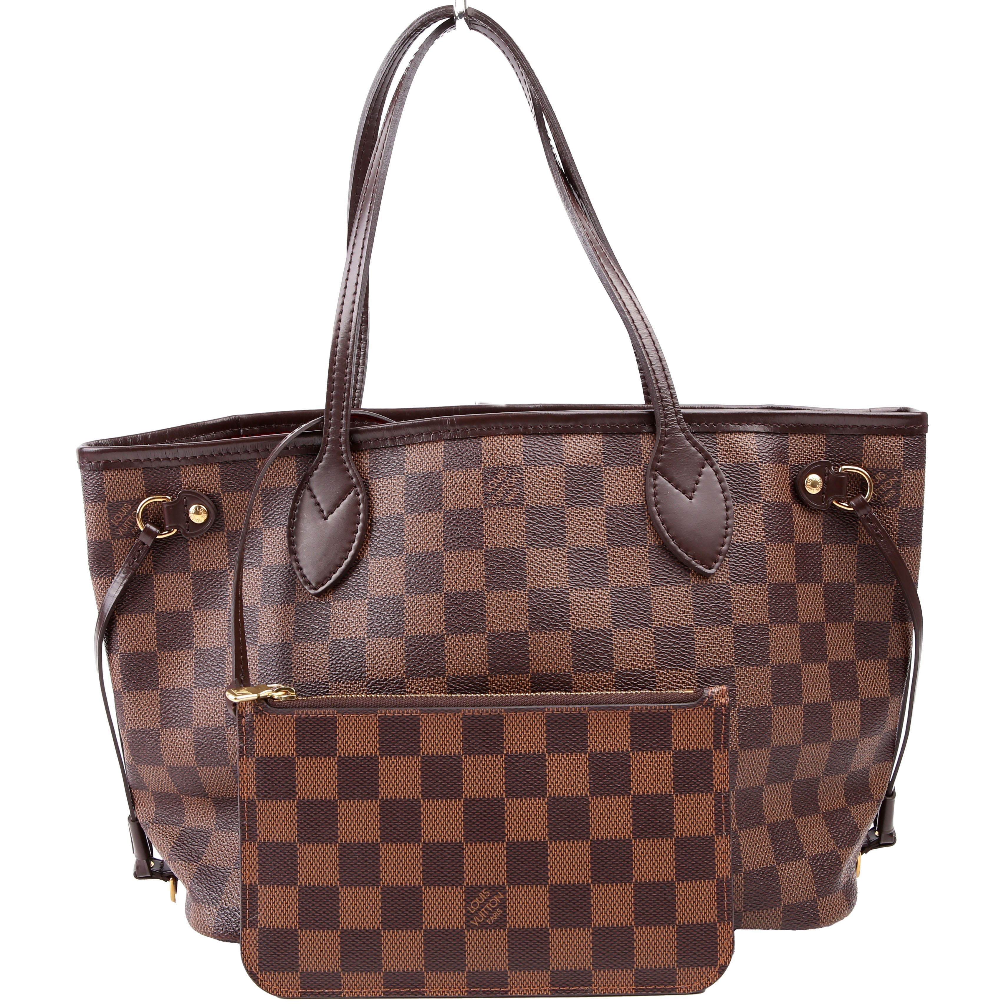 Louis Vuitton Neverfull with Wallet PM Damier Ebene