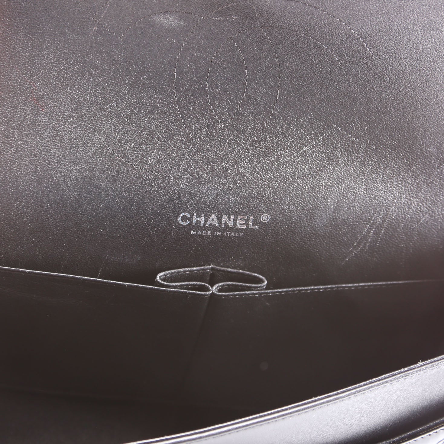 Chanel Classic Flap Jumbo Patent 17-20M Black