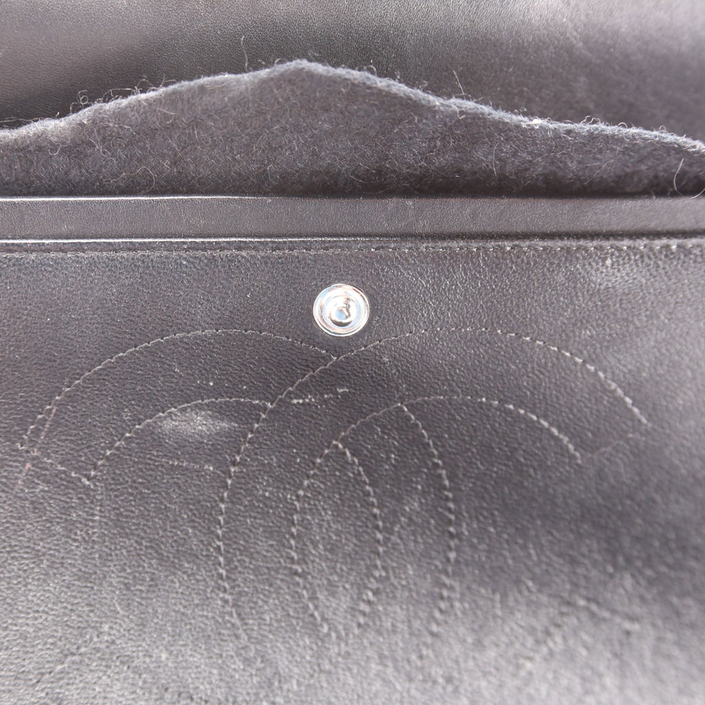 Chanel Classic Flap Jumbo Patent 17-20M Black