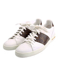 Louis Vuitton Frontrow Monogram Leather Sneakers Size 40 White and Brown