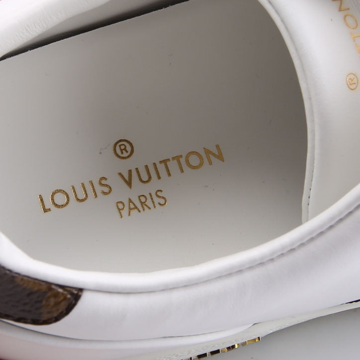 Louis Vuitton Frontrow Monogram Leather Sneakers Size 40 White and Brown