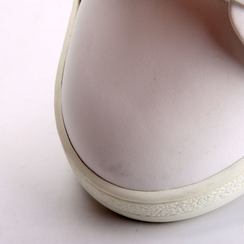 Louis Vuitton Frontrow Monogram Leather Sneakers Size 40 White and Brown