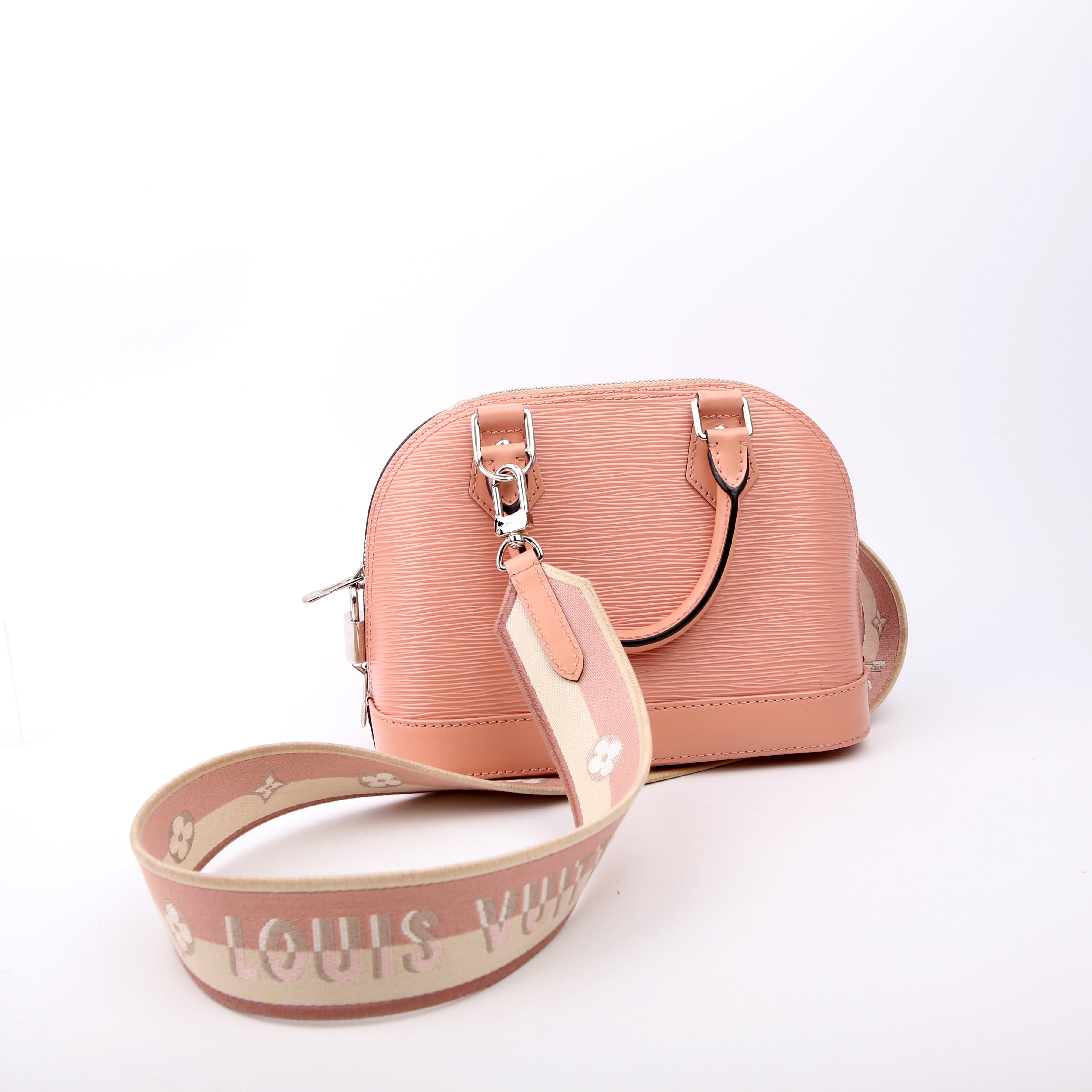 Louis Vuitton Alma BB With Strap Epi Pink