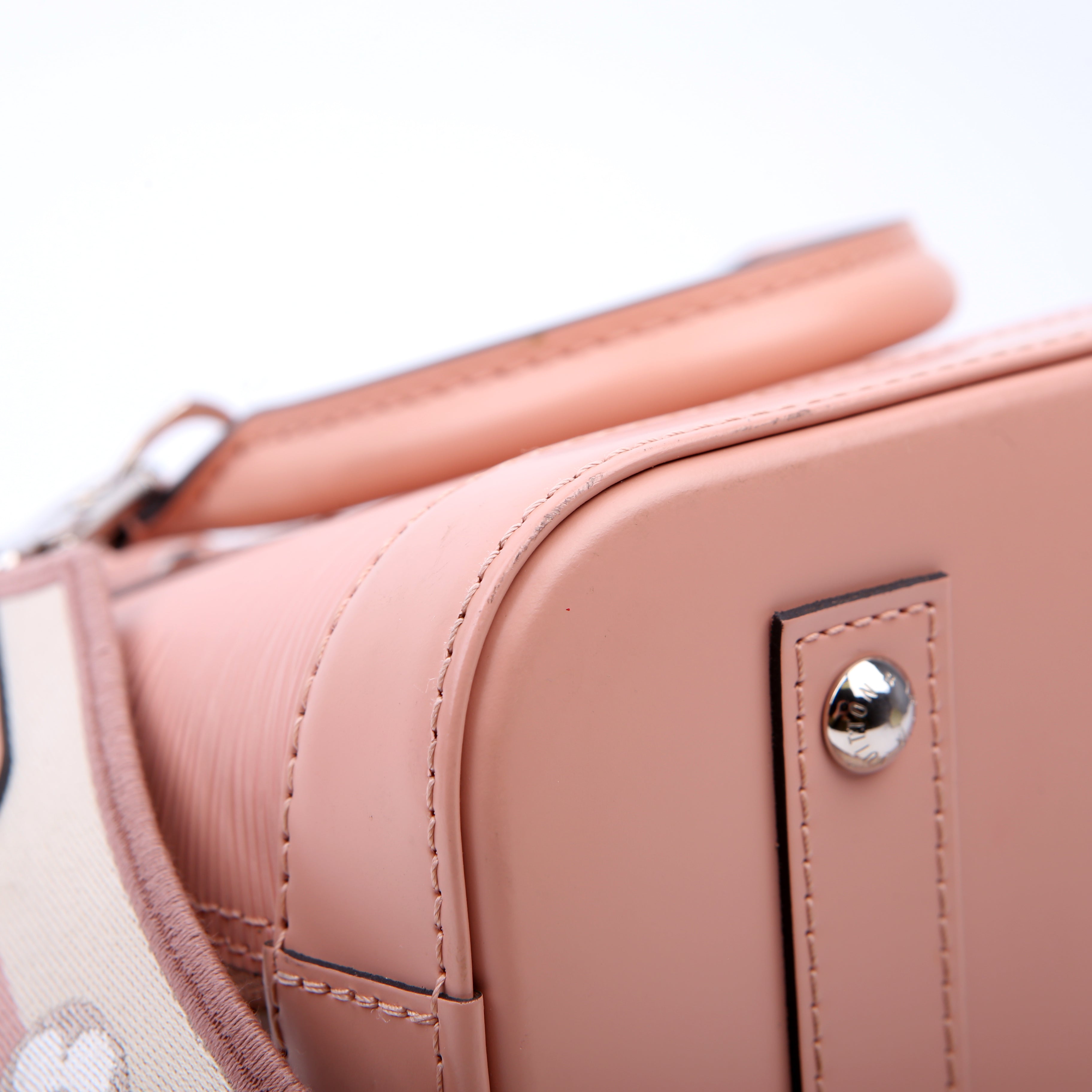 Louis Vuitton Alma BB With Strap Epi Pink