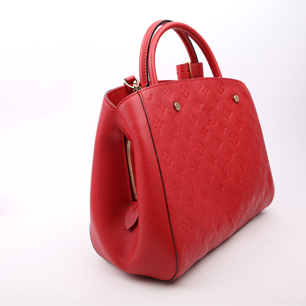 Louis Vuitton Montaigne MM Empreinte Red