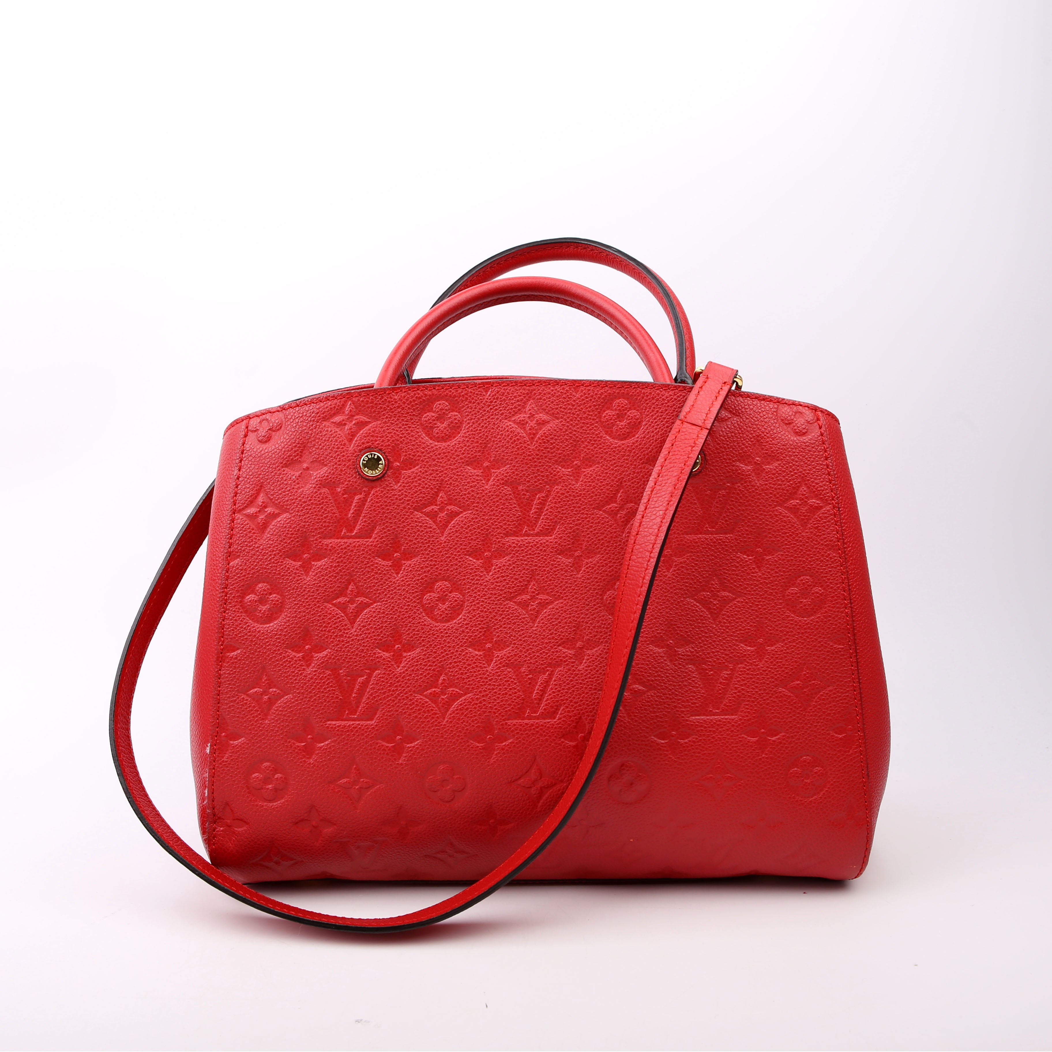Louis Vuitton Montaigne MM Empreinte Red