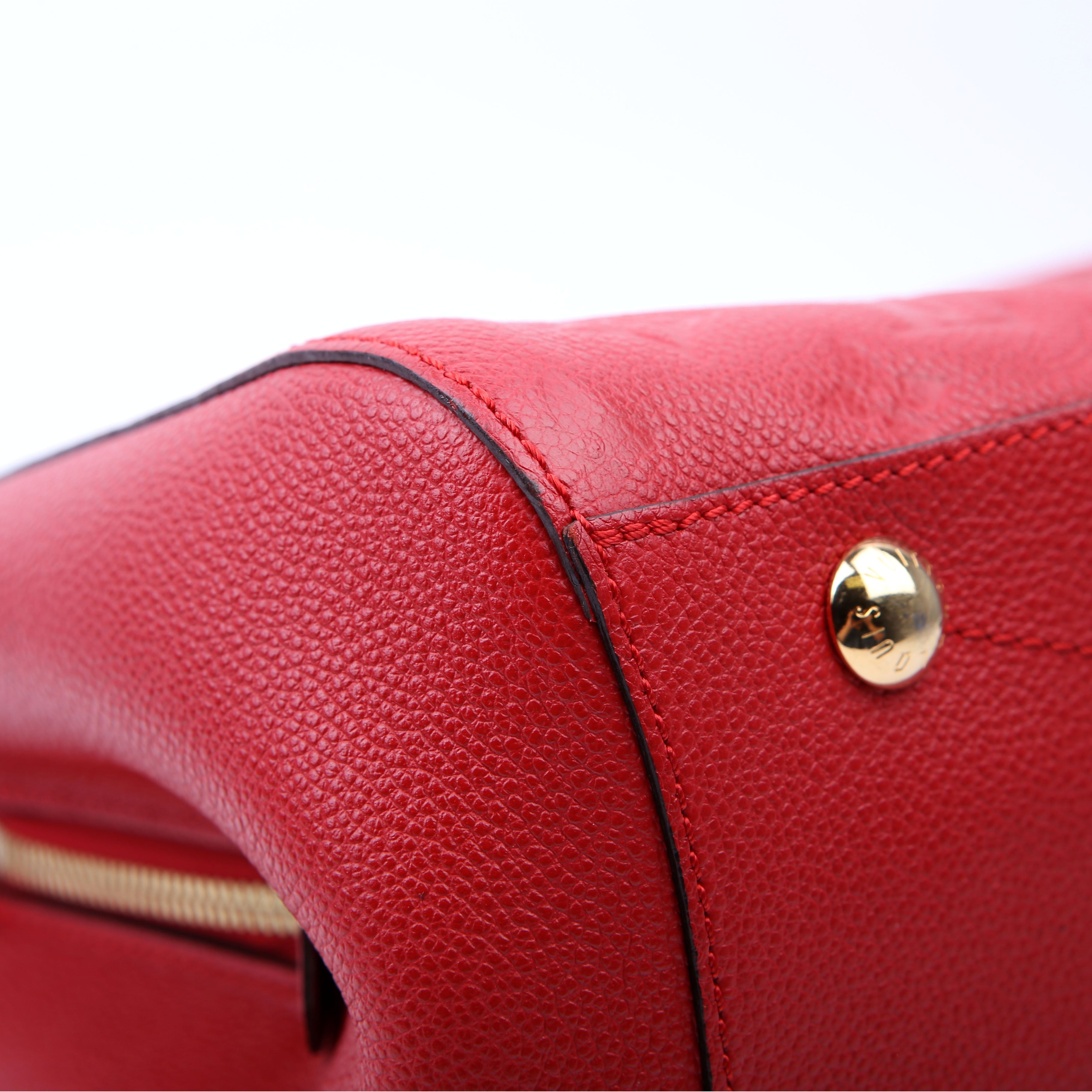 Louis Vuitton Montaigne MM Empreinte Red