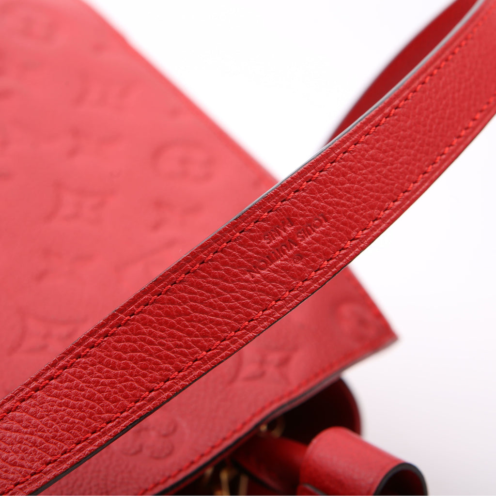 Louis Vuitton Montaigne MM Empreinte Red