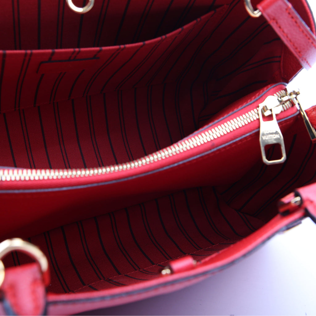 Louis Vuitton Montaigne MM Empreinte Red