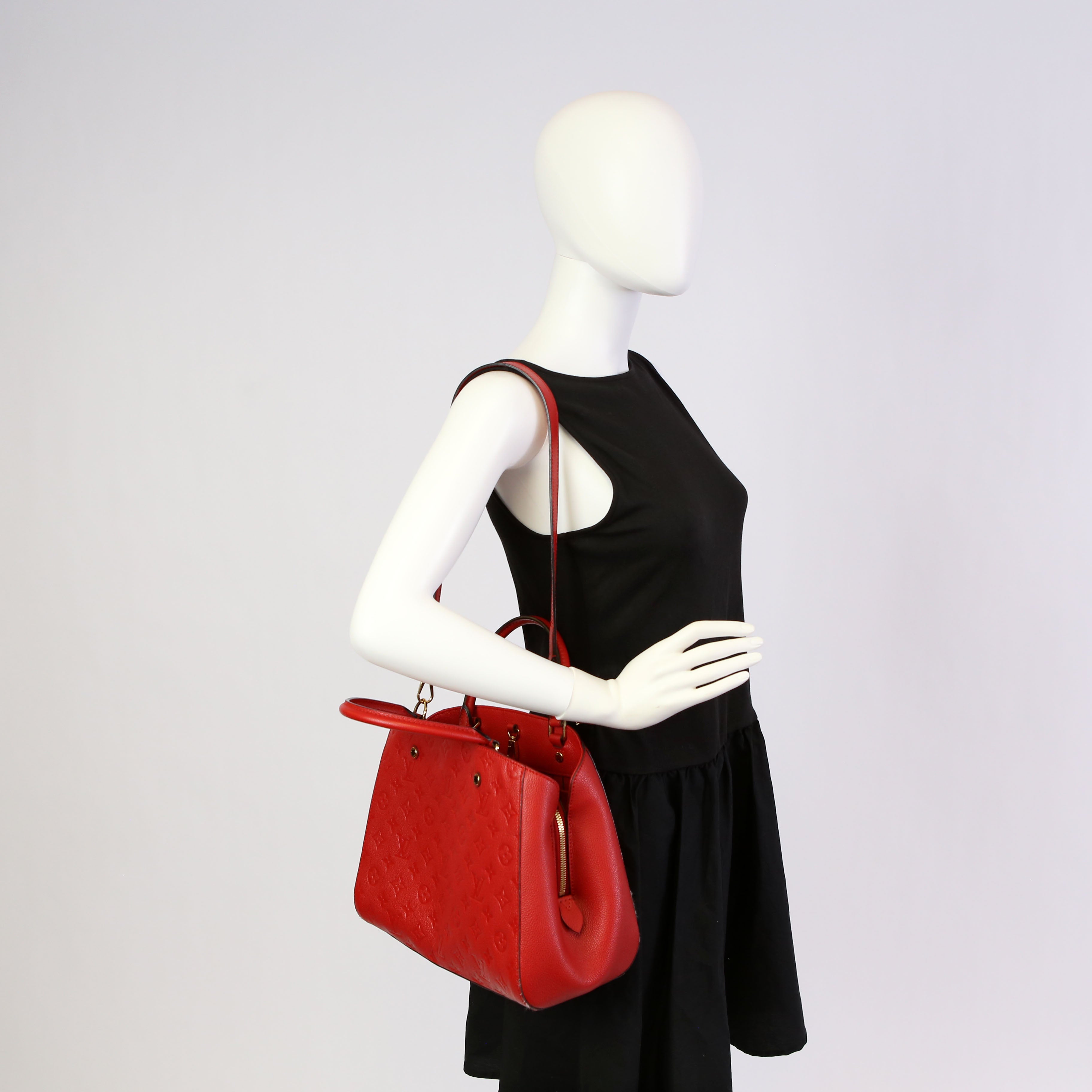 Louis Vuitton Montaigne MM Empreinte Red
