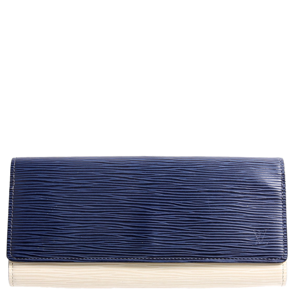 Louis Vuitton Flore Long Wallet Epi Blue/Cream
