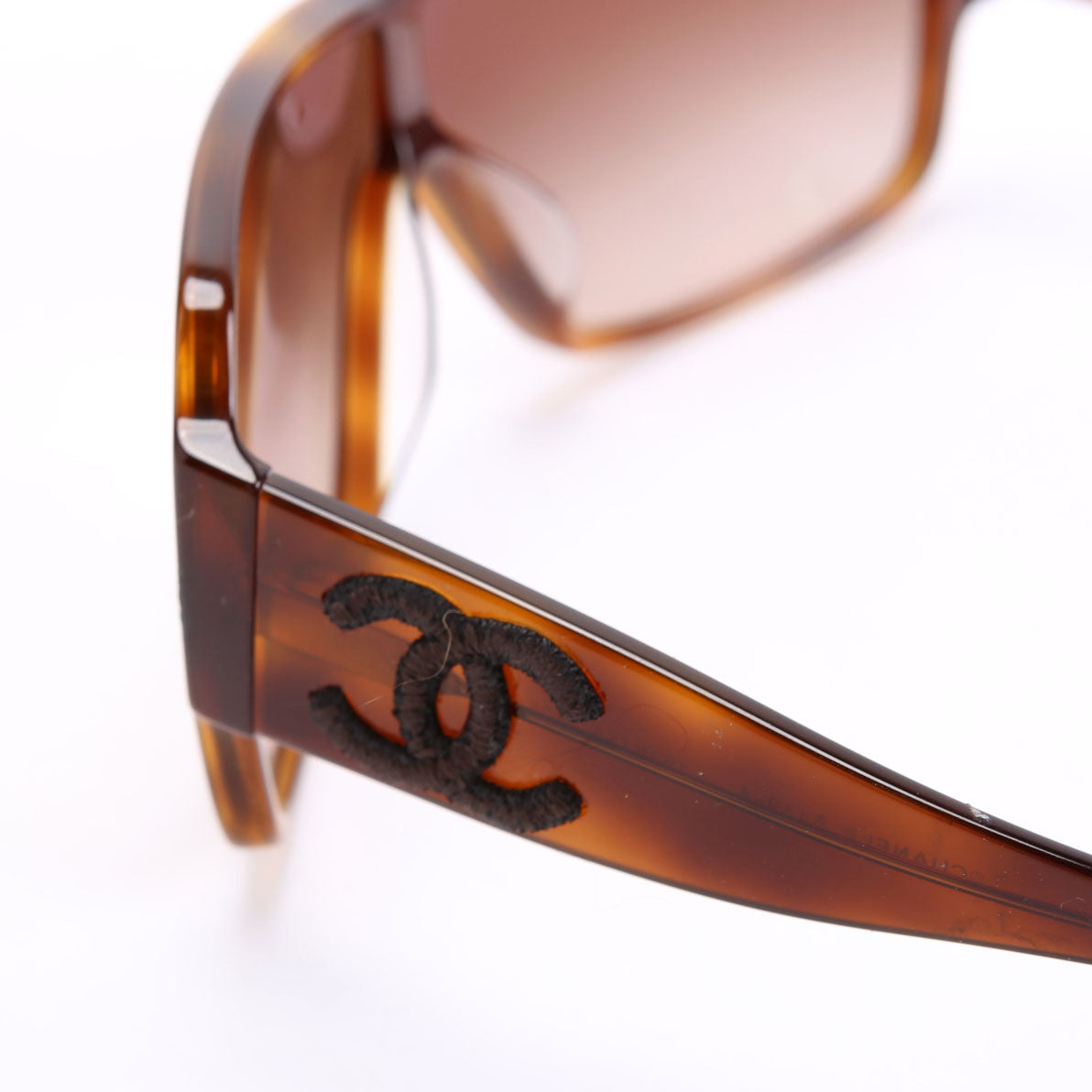 Chanel 5449-A CC Shield Tortoise Sunglasses Brown