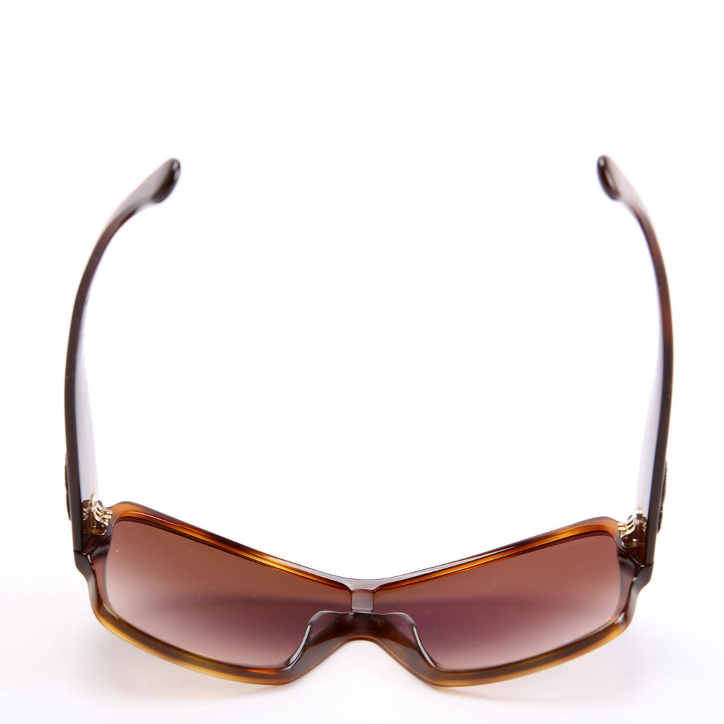 Chanel 5449-A CC Shield Tortoise Sunglasses Brown