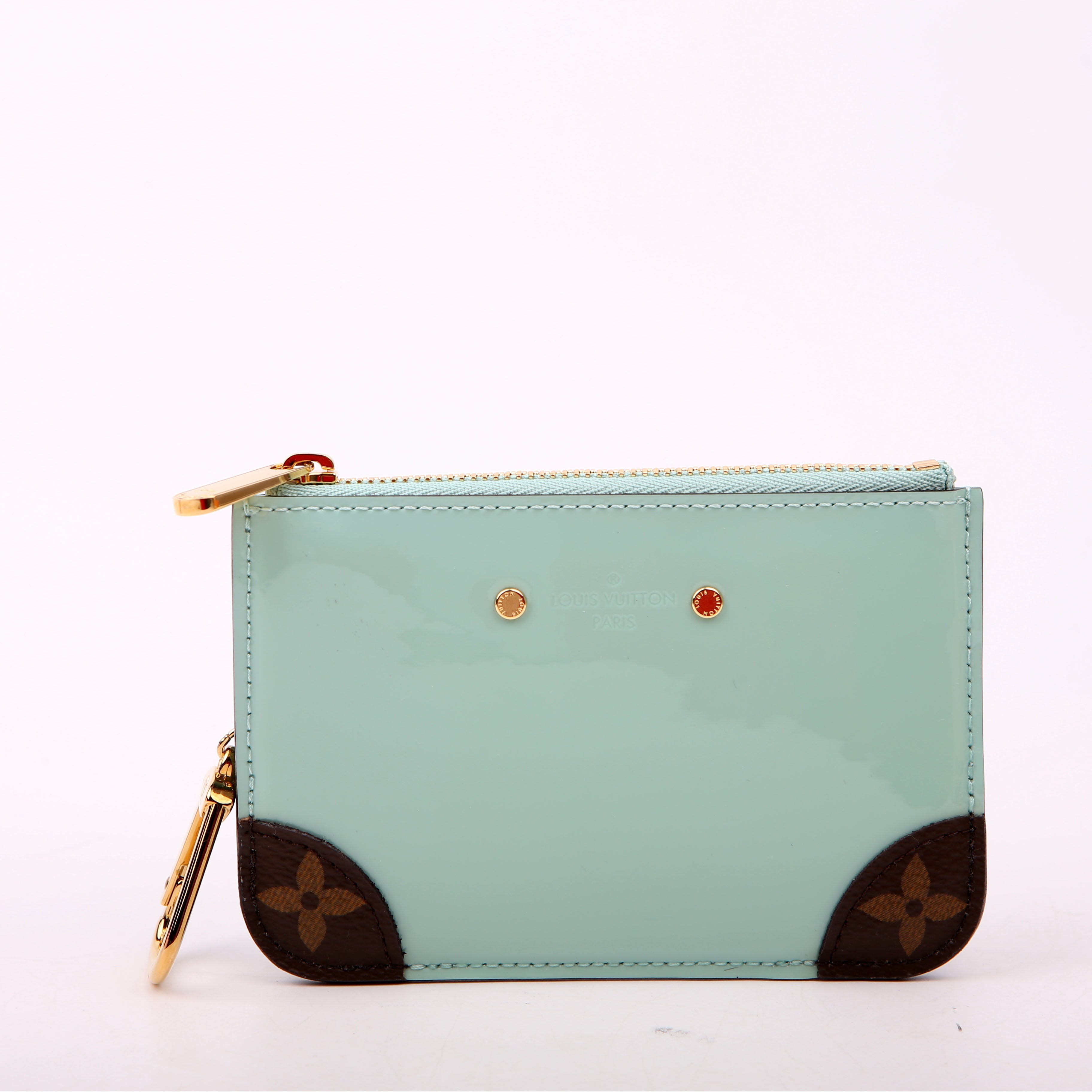 Louis Vuitton Pochette Cles Vernis/Monogram Teal