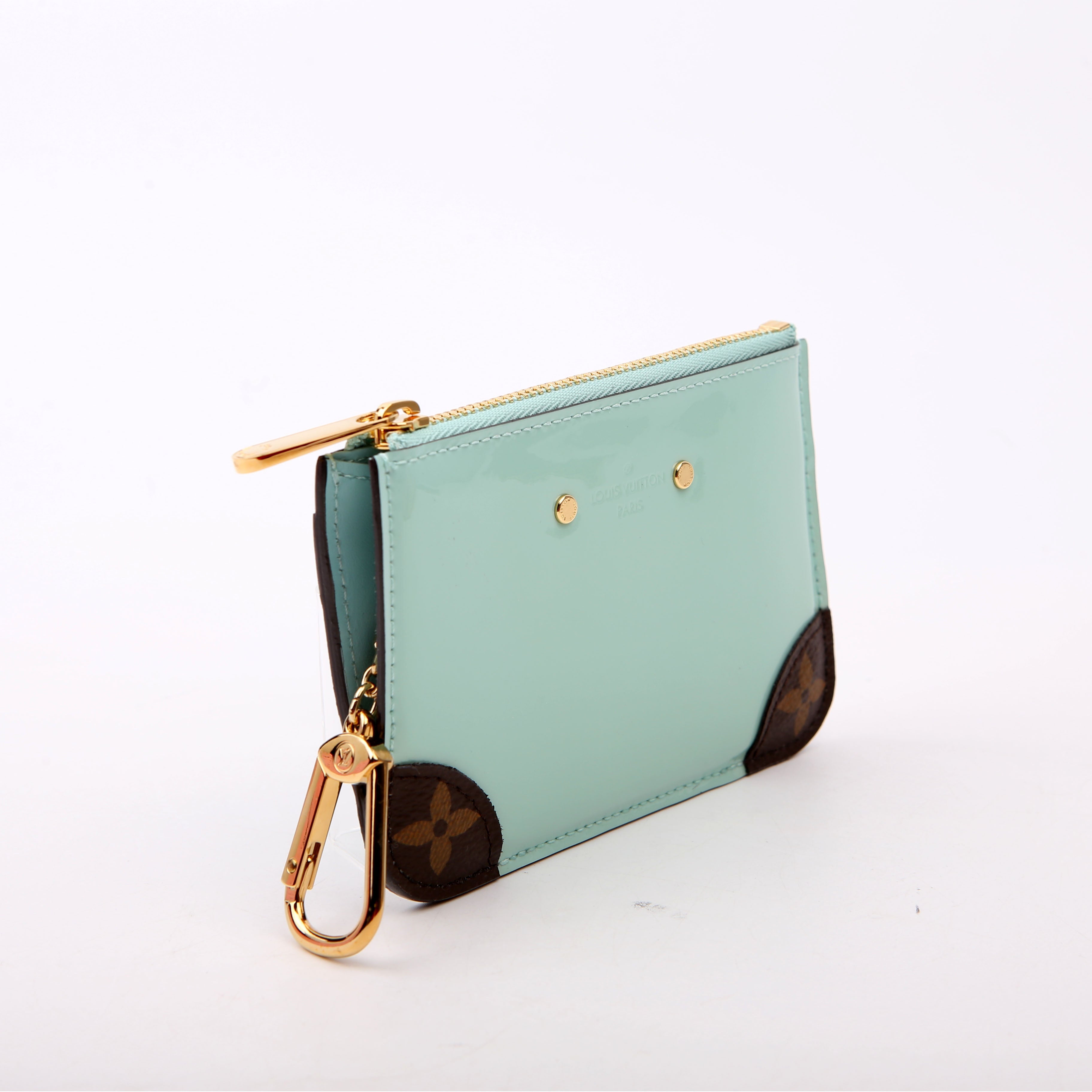 Louis Vuitton Pochette Cles Vernis/Monogram Teal
