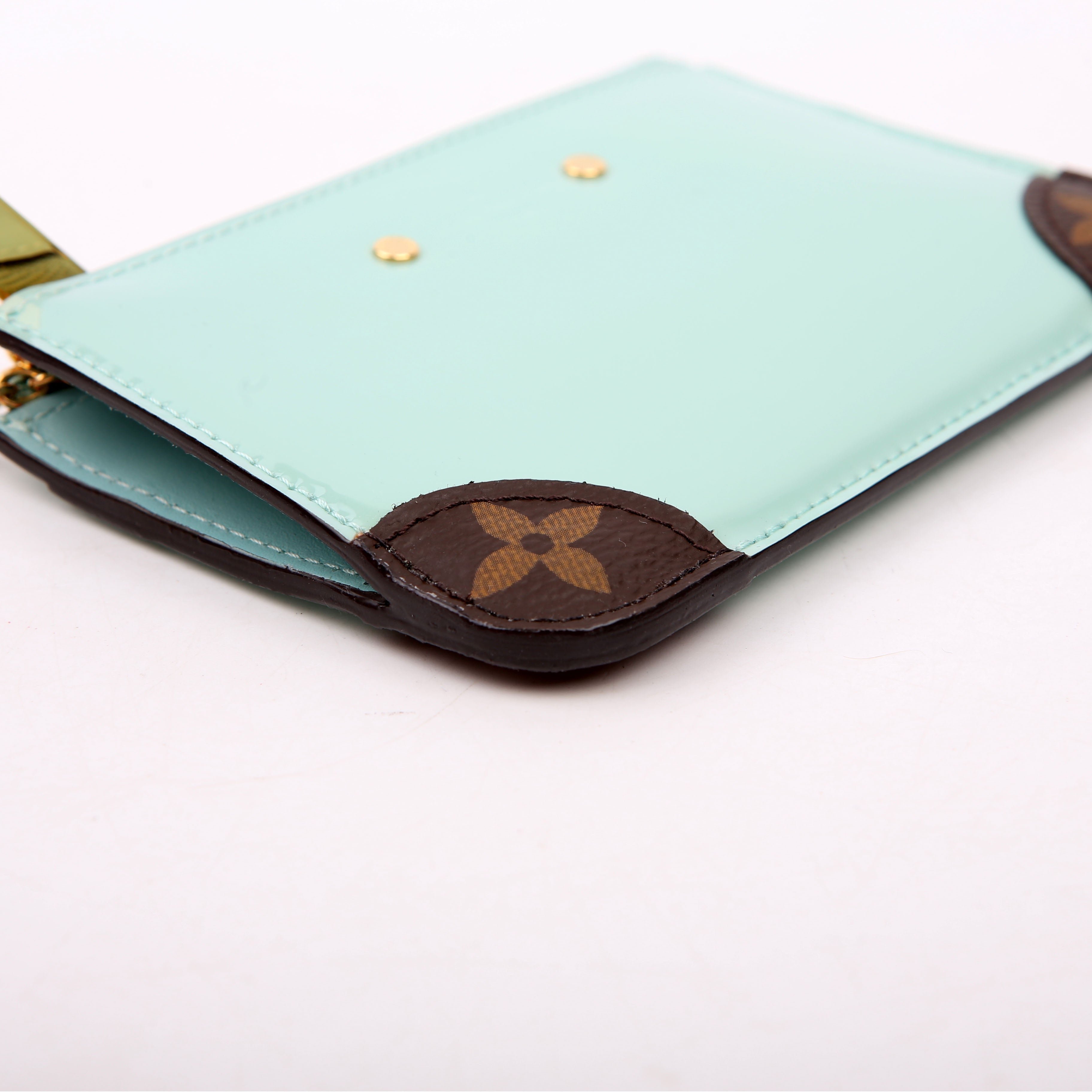 Louis Vuitton Pochette Cles Vernis/Monogram Teal