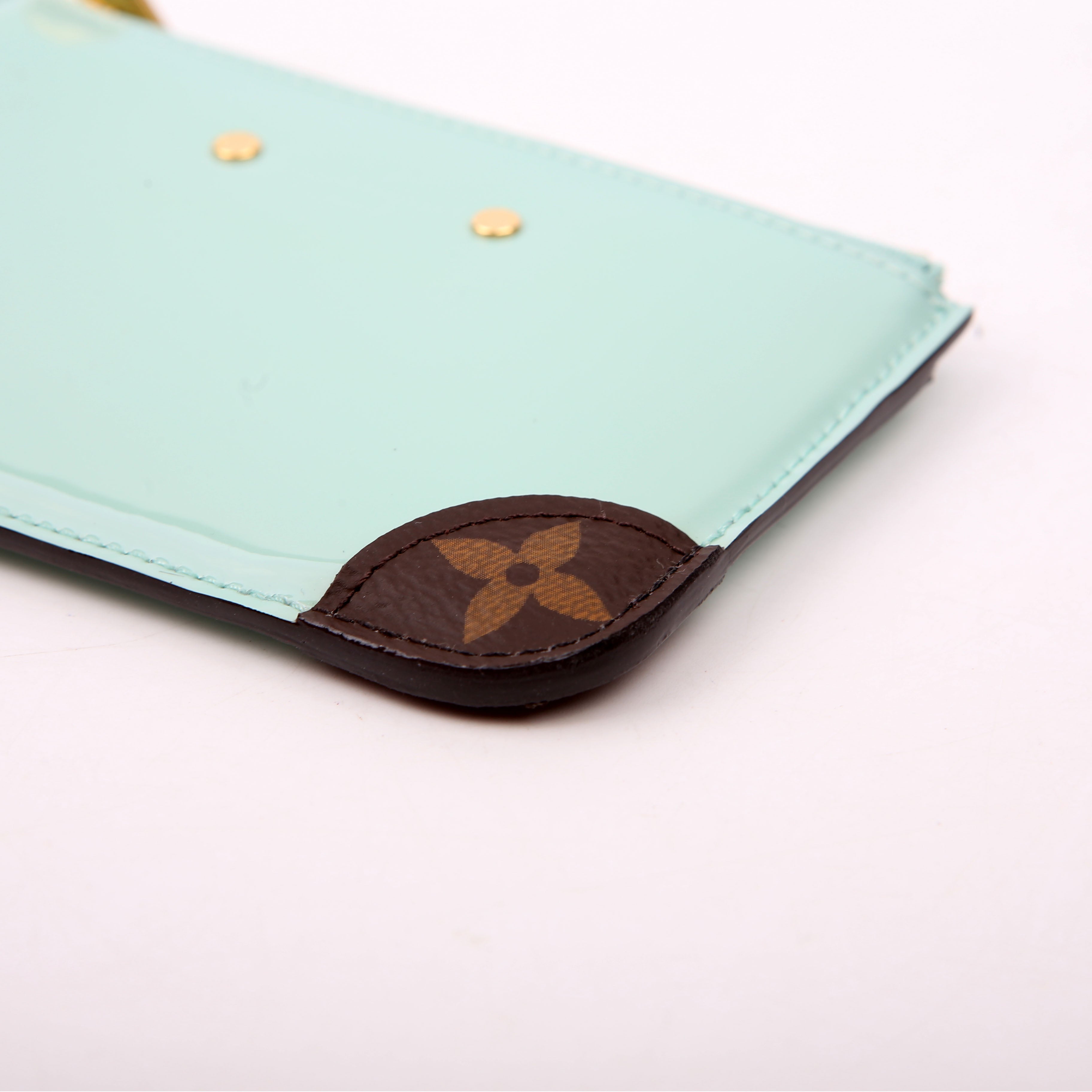 Louis Vuitton Pochette Cles Vernis/Monogram Teal