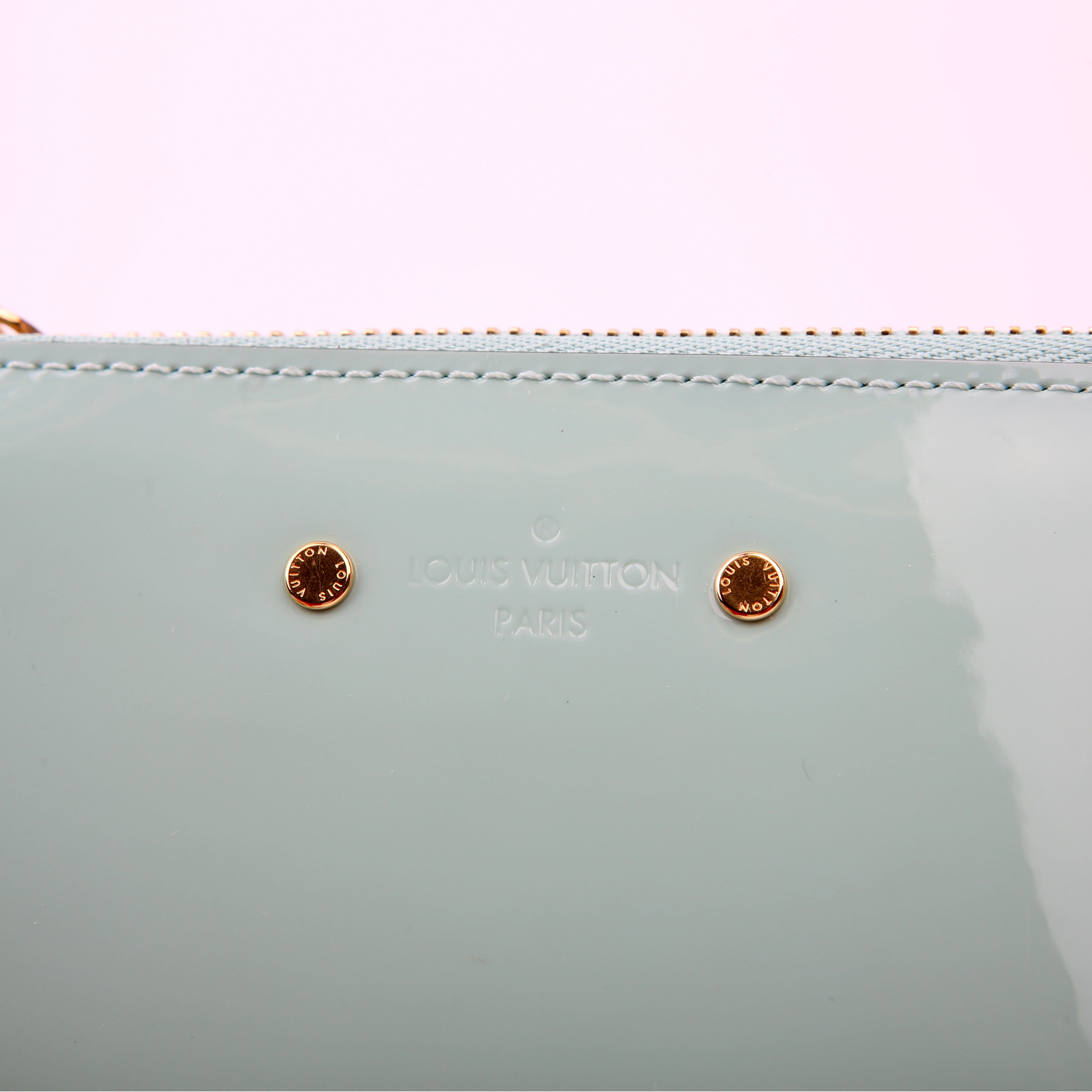 Louis Vuitton Pochette Cles Vernis/Monogram Teal