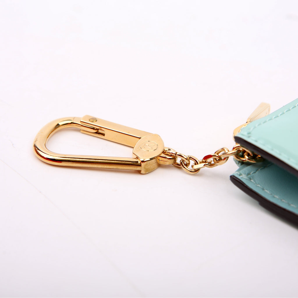 Louis Vuitton Pochette Cles Vernis/Monogram Teal