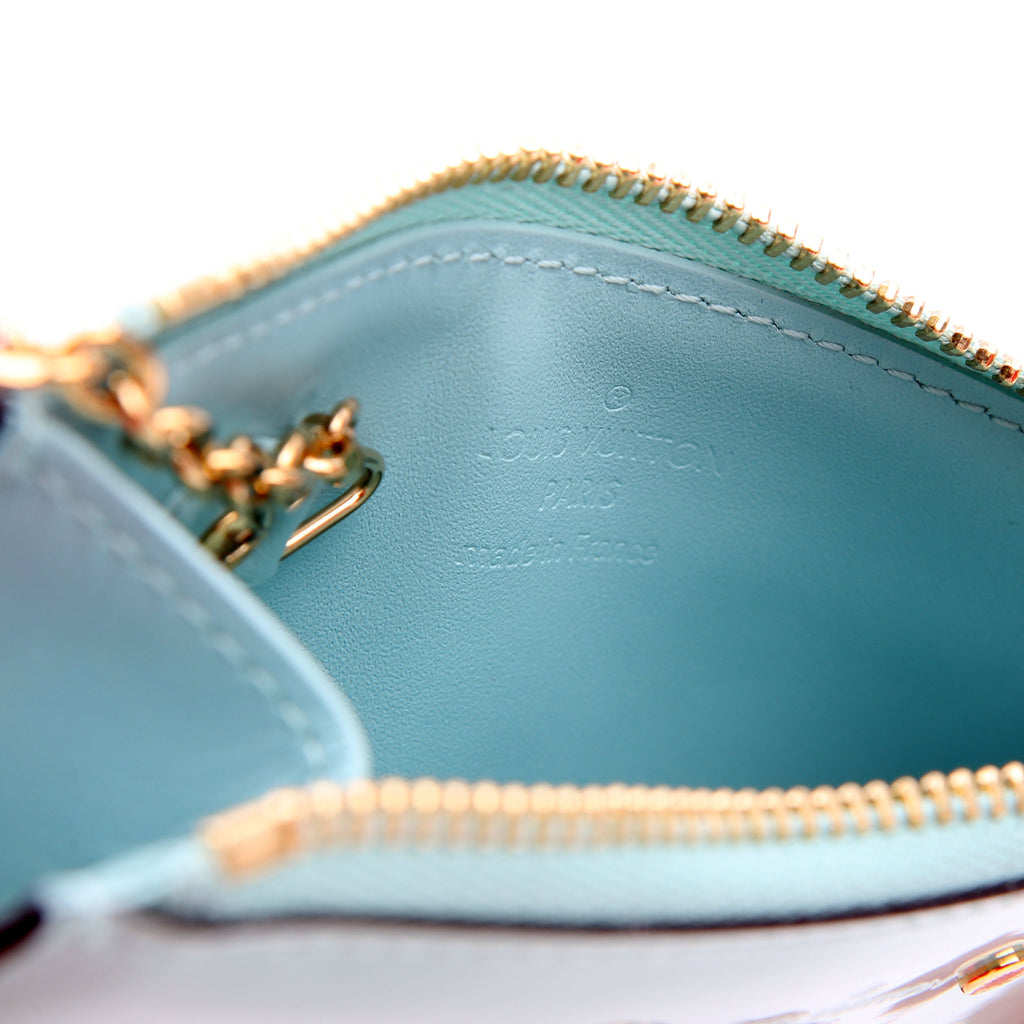 Louis Vuitton Pochette Cles Vernis/Monogram Teal