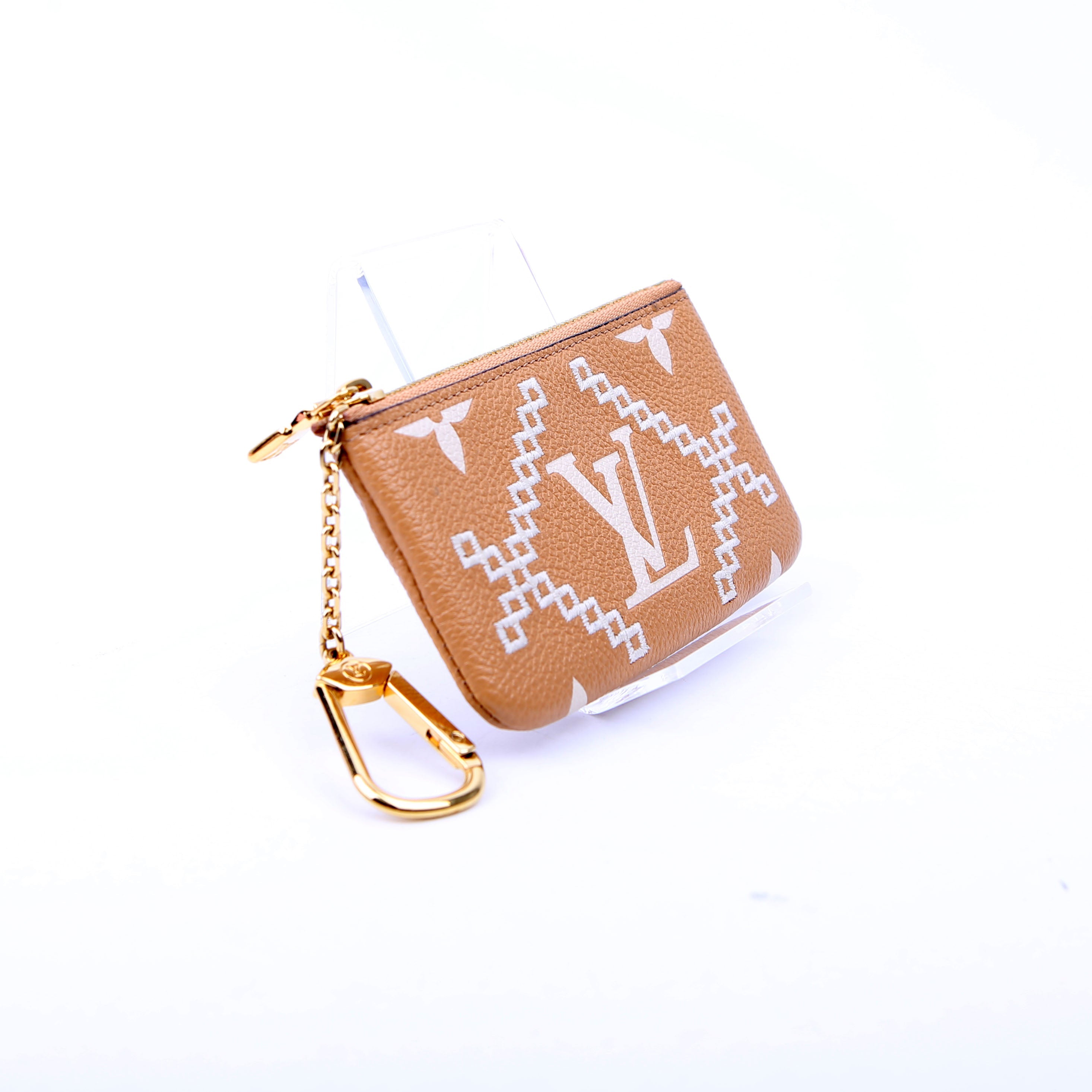 Louis Vuitton Pochette Cles Empreinte Tan