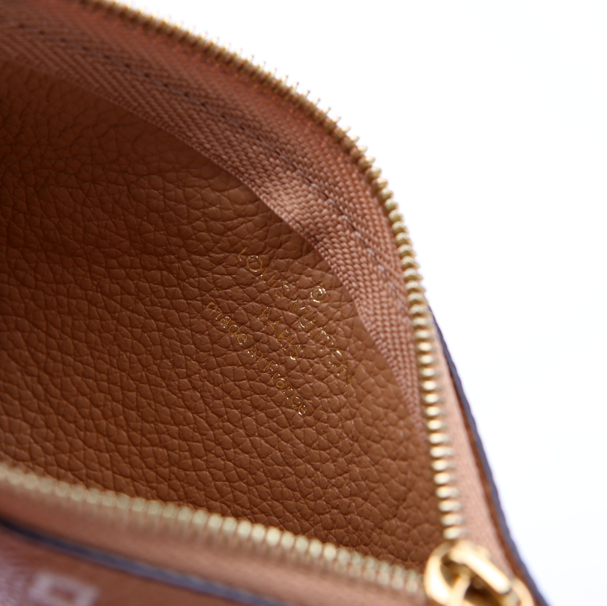 Louis Vuitton Pochette Cles Empreinte Tan