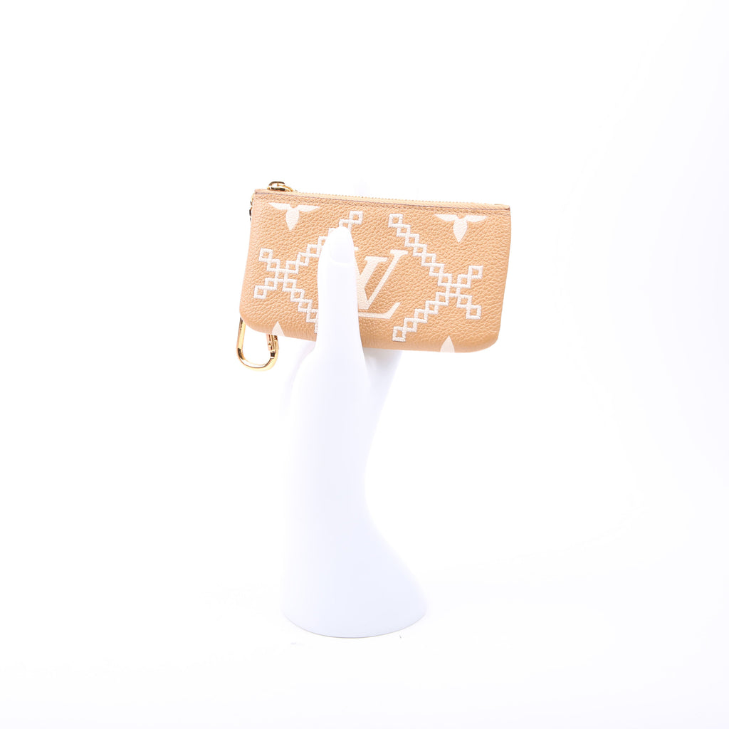 Louis Vuitton Pochette Cles Empreinte Tan