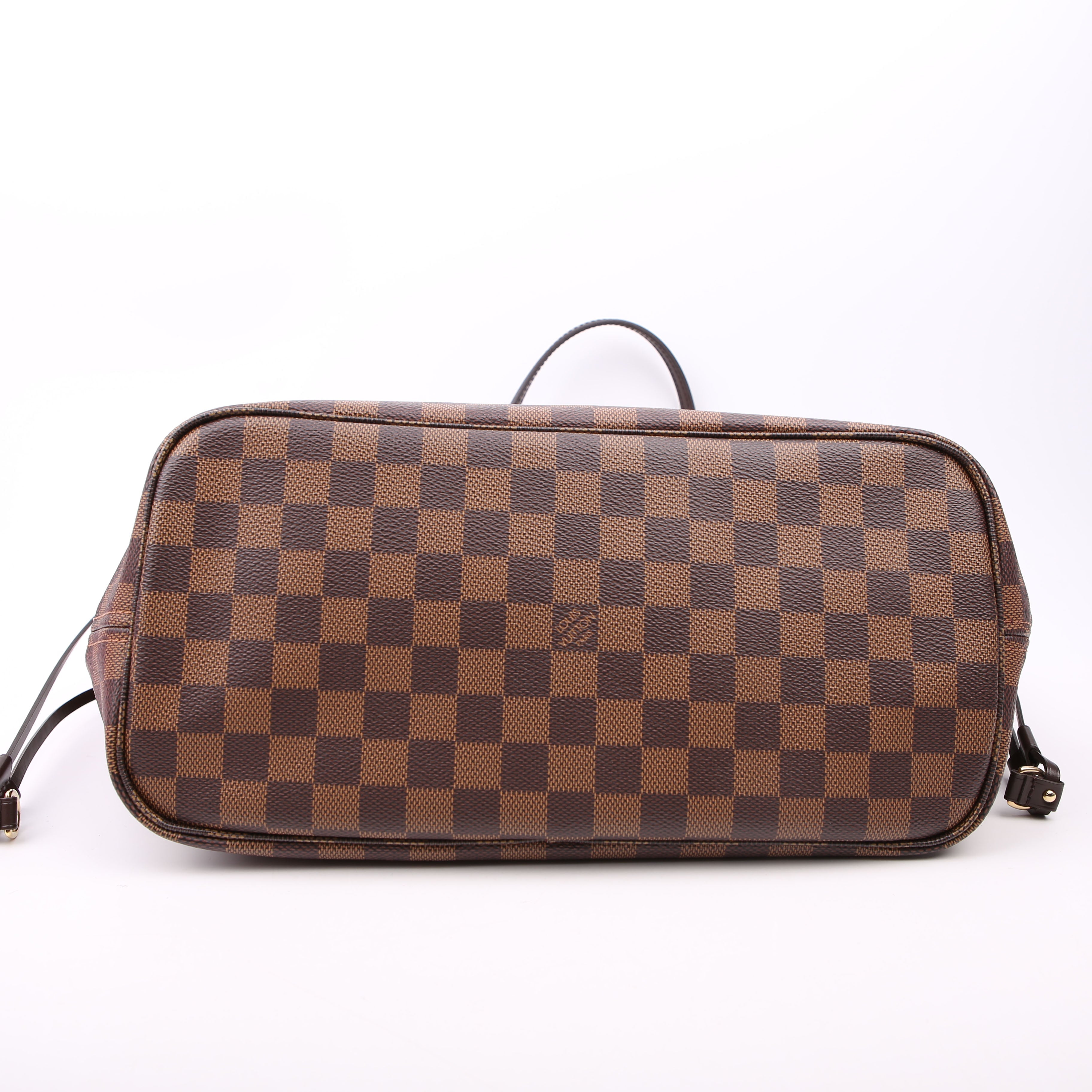 Louis Vuitton Neverfull With Wallet MM Damier Ebene Red