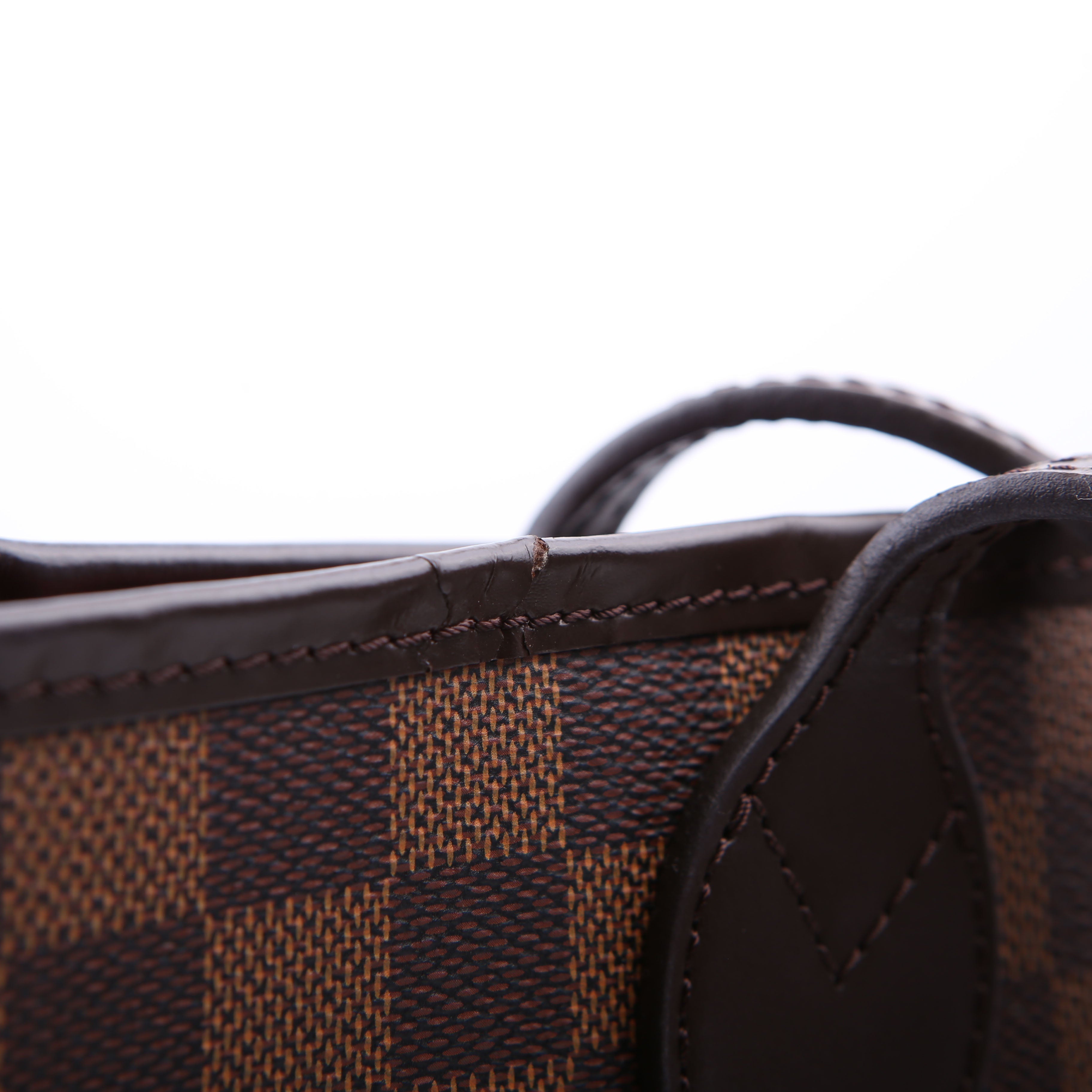 Louis Vuitton Neverfull With Wallet MM Damier Ebene Red